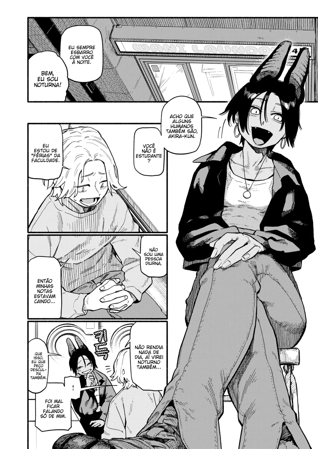 [Souseki] Yakou | Encontro Noturno (COMIC Kairakuten 2025-07) [Portuguese-BR] [Digital] 画像番号 6