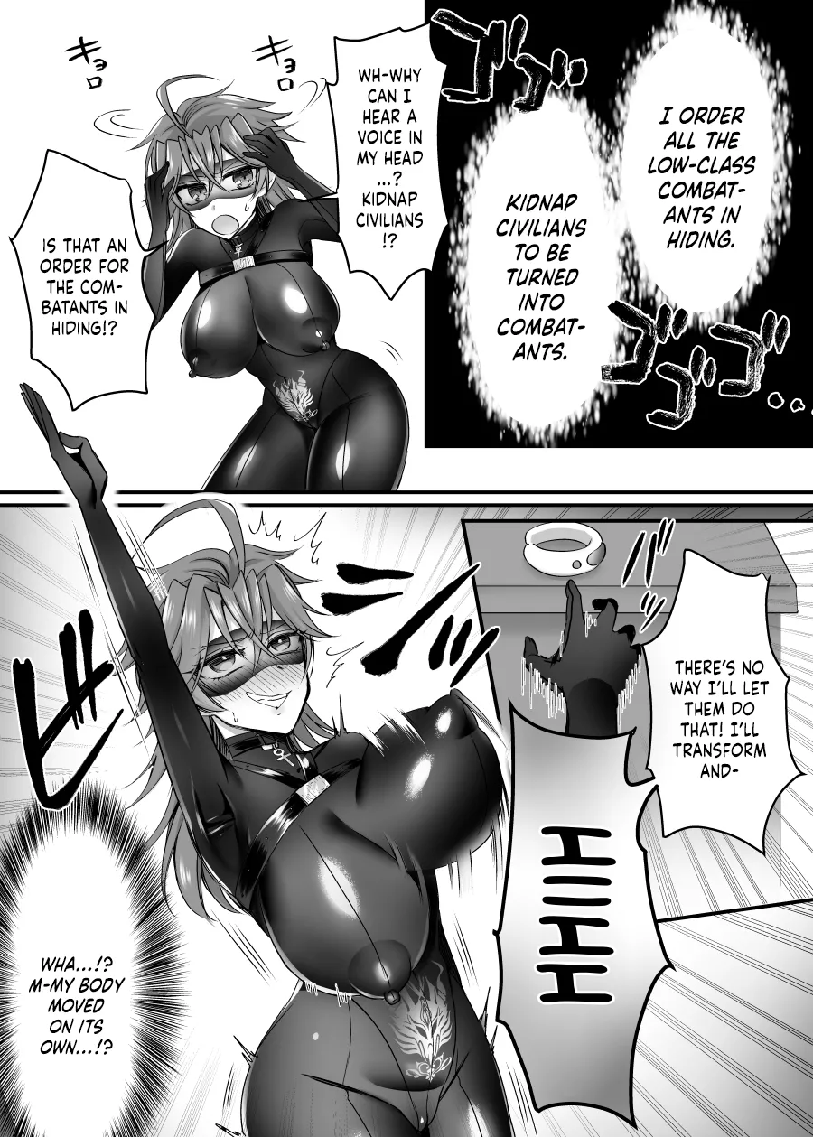 [Amaia Okashi Seisakusho (Moegi Oji-san)] Saber Red ~Seigi no Zako Onna Sentouin Hero~ | Saber Red ~The Weakling Female Fighter Hero of Justice ~ [English] {Doujins.com} numero di immagine  9