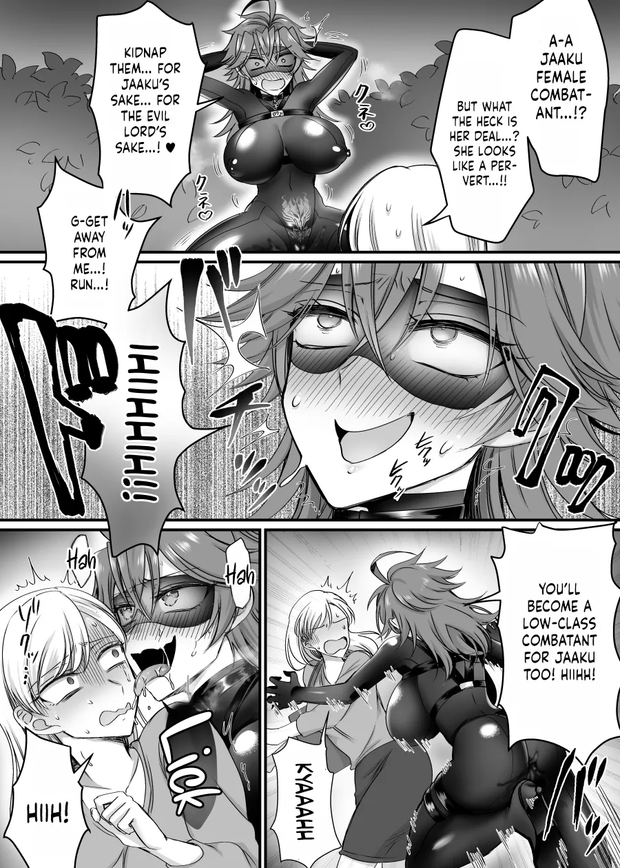 [Amaia Okashi Seisakusho (Moegi Oji-san)] Saber Red ~Seigi no Zako Onna Sentouin Hero~ | Saber Red ~The Weakling Female Fighter Hero of Justice ~ [English] {Doujins.com} numero di immagine  11