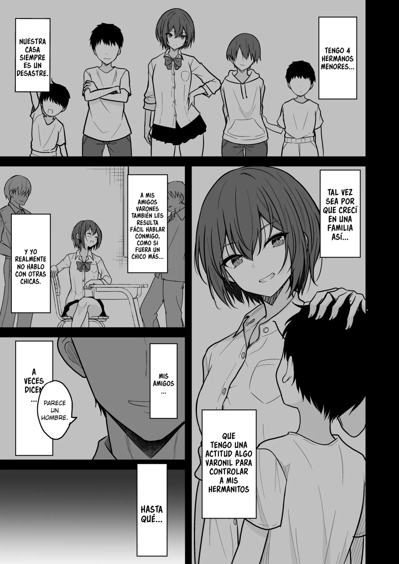 [Nekonokone (Takeyuu)] Boyish Na Kanojo O Ecchi Na Mesu Ni Suru Made | Hasta que mi Novia Tomboy se Convierta en una Pervertida [Spanish][A Crazy Pervert][Digital] image number 4