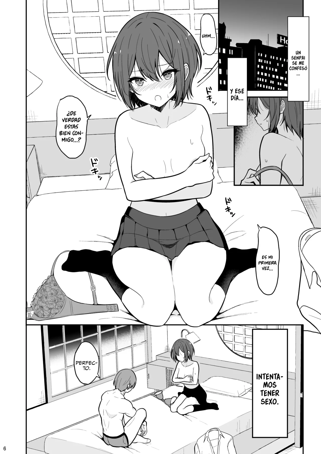 [Nekonokone (Takeyuu)] Boyish Na Kanojo O Ecchi Na Mesu Ni Suru Made | Hasta que mi Novia Tomboy se Convierta en una Pervertida [Spanish][A Crazy Pervert][Digital] image number 5