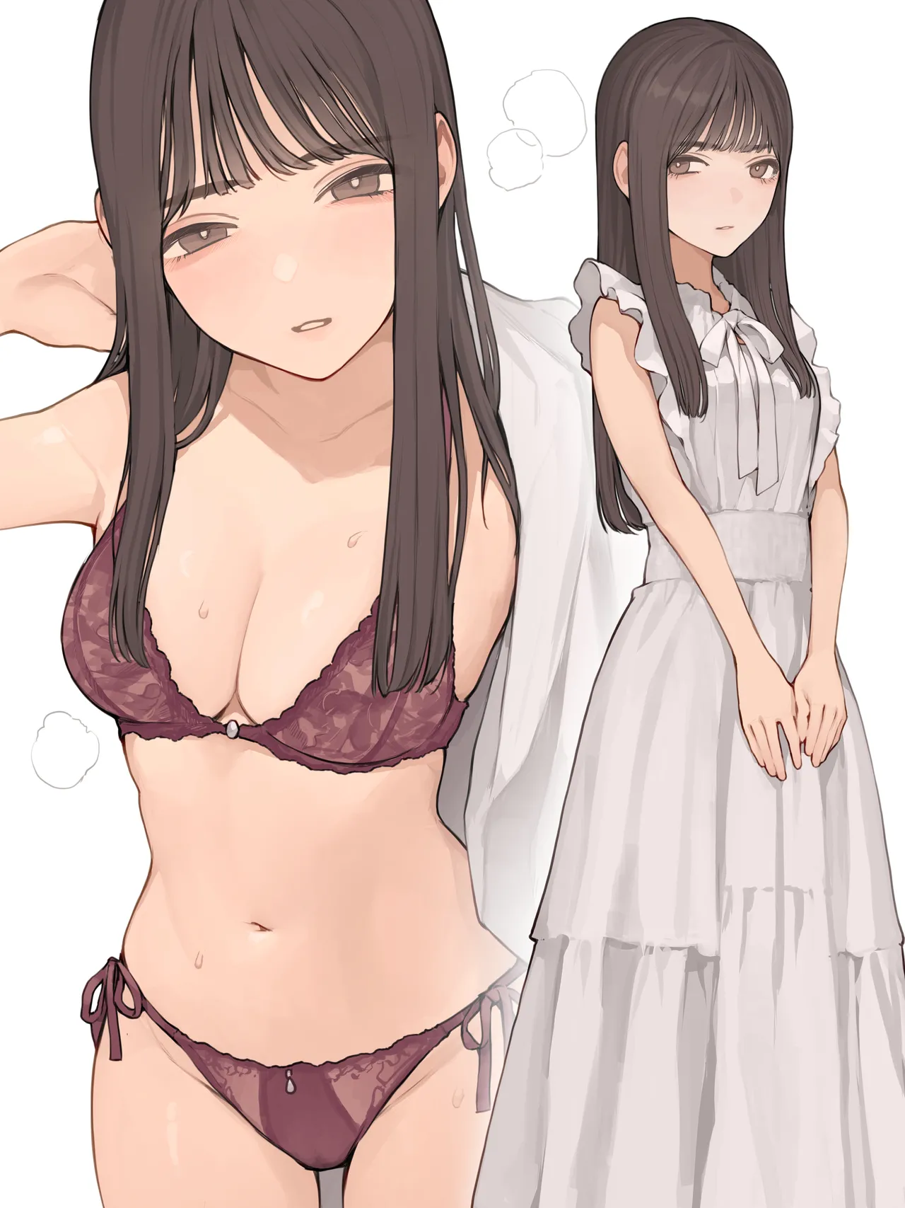 [海凪コウ] 清楚ワンピースの下に 이미지 번호 1