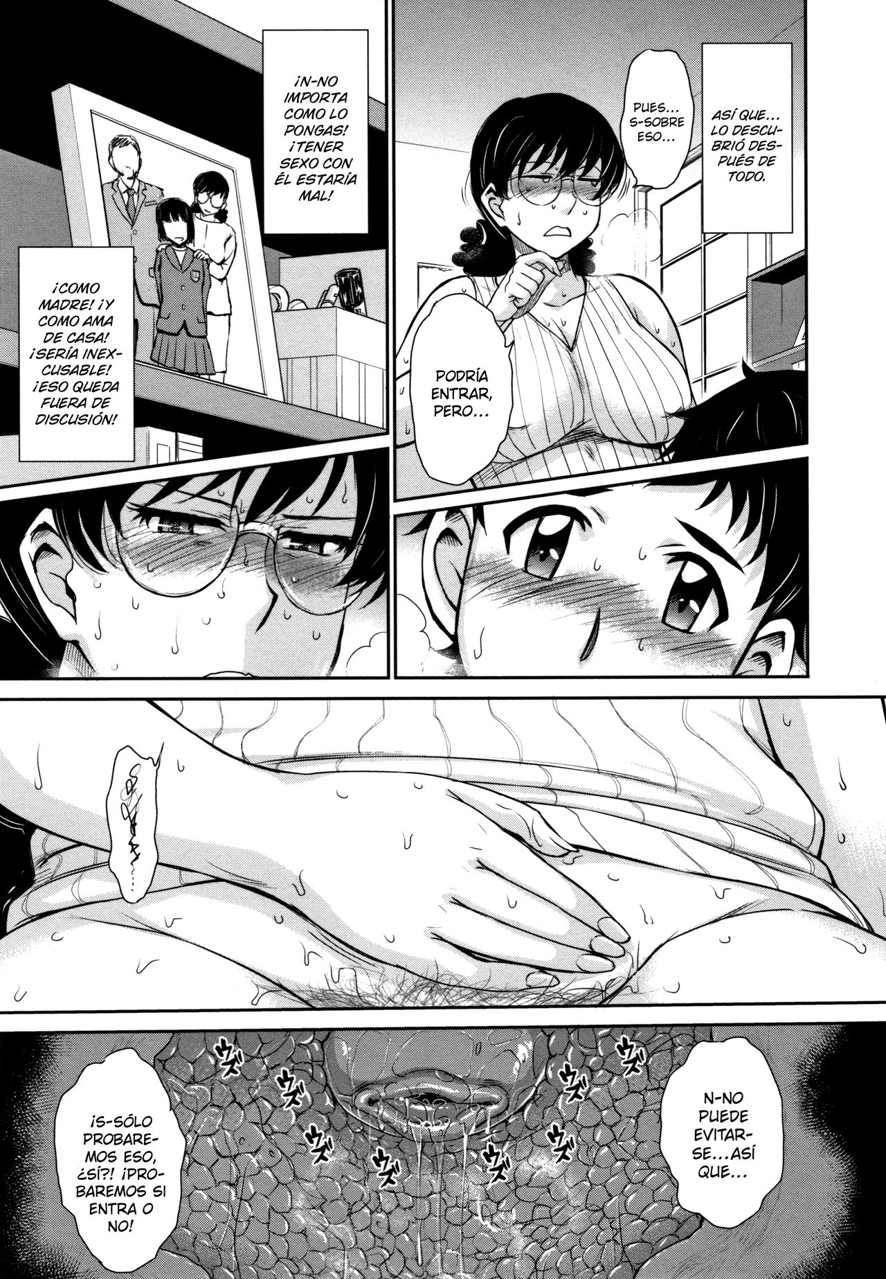 [Tsukino Jyogi] Musume no BF ni Nakitsukareteshimatta Ken ni Tsuite | El incidente cuando el novio de mi hija me rogó entre lagrimas (Hitozuma, Mitsu to Niku) [Spanish] [SketNatsu + ShirosakiScans] Bildnummer 11