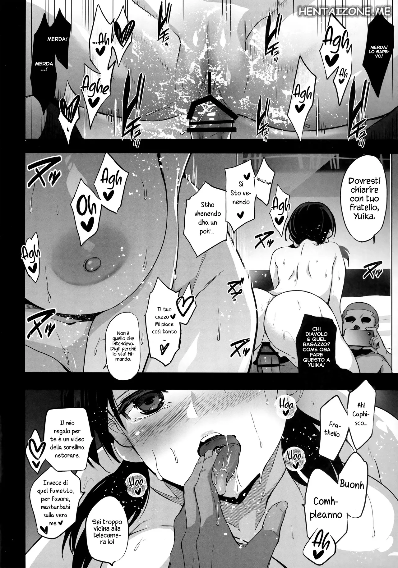 (C101) [Jingai Makyou (Inue Shinsuke)] Imouto ga Boku ni Taninboux o Okutte kuru | La mia sorellina mi invia i video in cui si fa scopare da sconosciuti [Italian] 图片编号 17