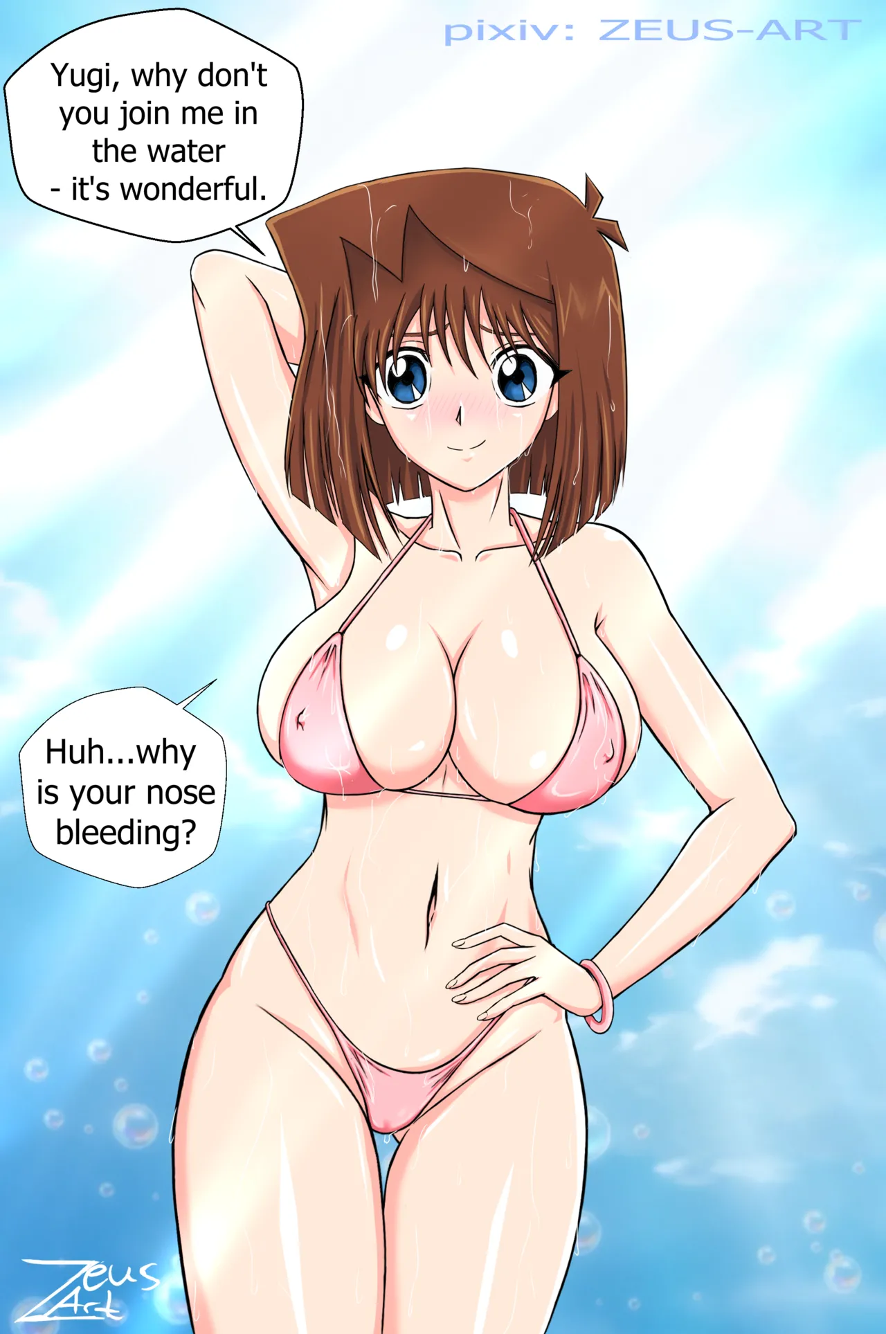 Anzu Mazaki/ Tea Gardner at the pool (english) Zeus-Art 画像番号 1