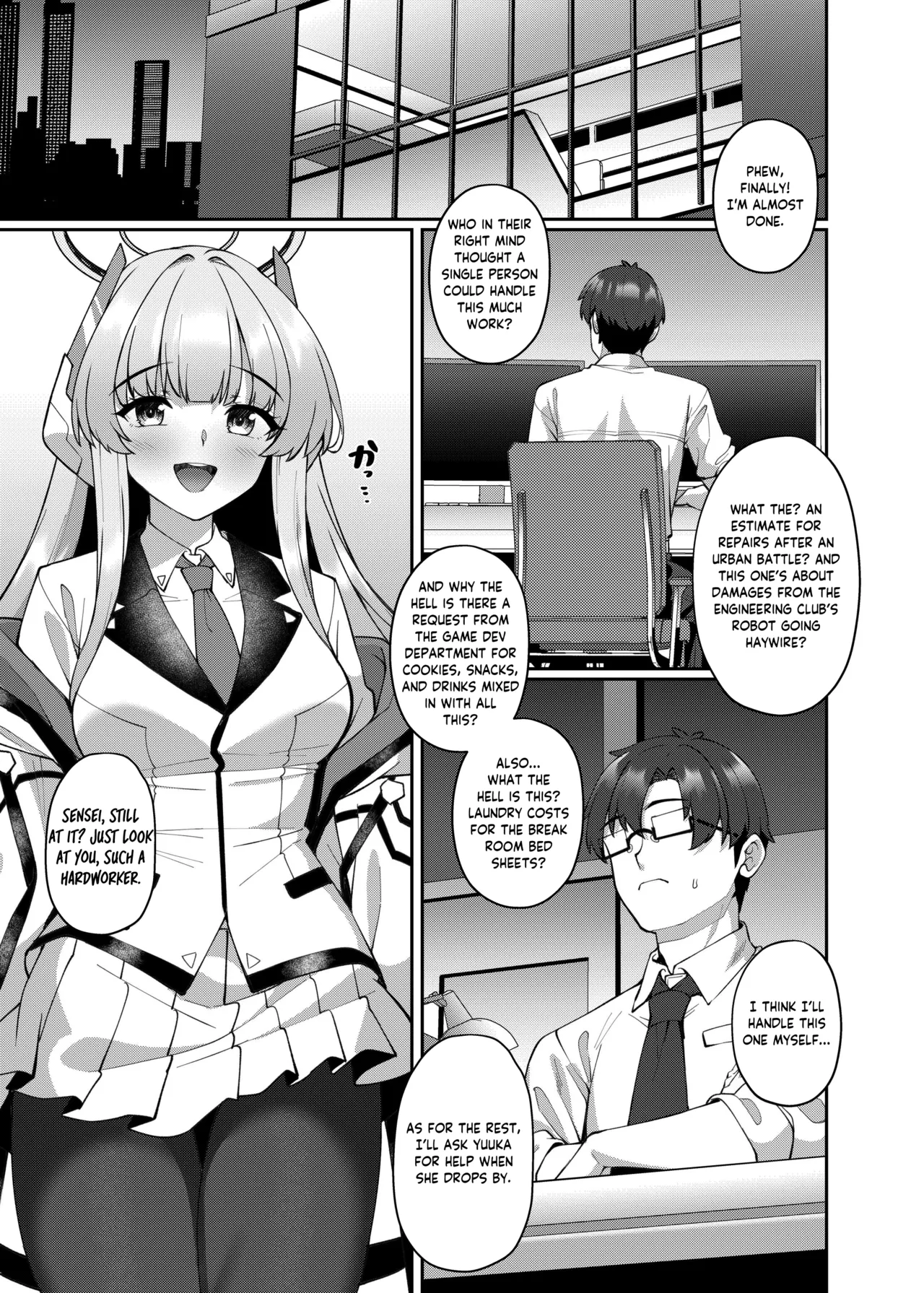 [Kuma no Ana (Shirokuma A)] Irresistible Seduction - How A Naughty Noa Reverse-NTR’d Me (Blue Archive) [English] [Tea Party Scans] [Digital] numero di immagine  3