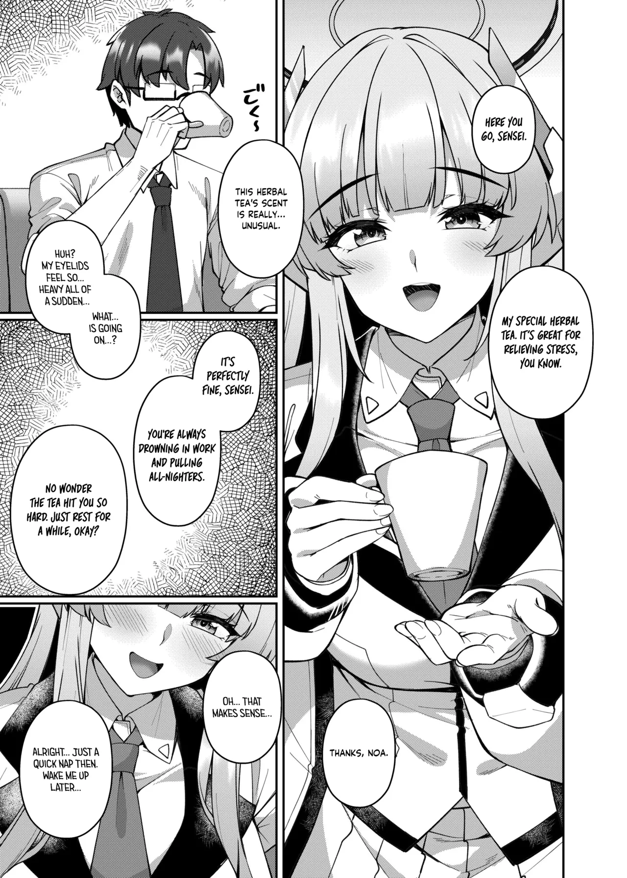 [Kuma no Ana (Shirokuma A)] Irresistible Seduction - How A Naughty Noa Reverse-NTR’d Me (Blue Archive) [English] [Tea Party Scans] [Digital] numero di immagine  5