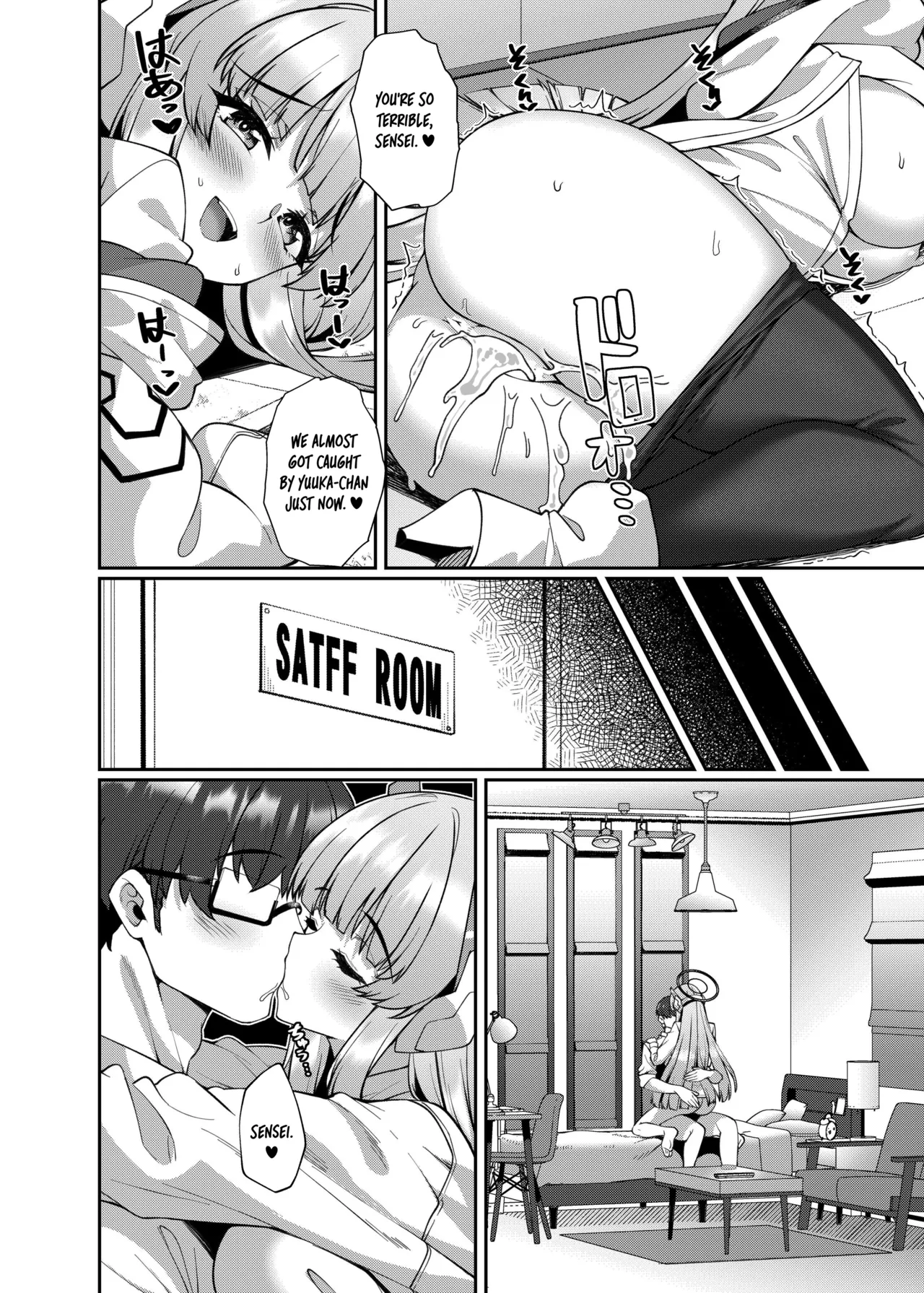 [Kuma no Ana (Shirokuma A)] Irresistible Seduction - How A Naughty Noa Reverse-NTR’d Me (Blue Archive) [English] [Tea Party Scans] [Digital] numero di immagine  14