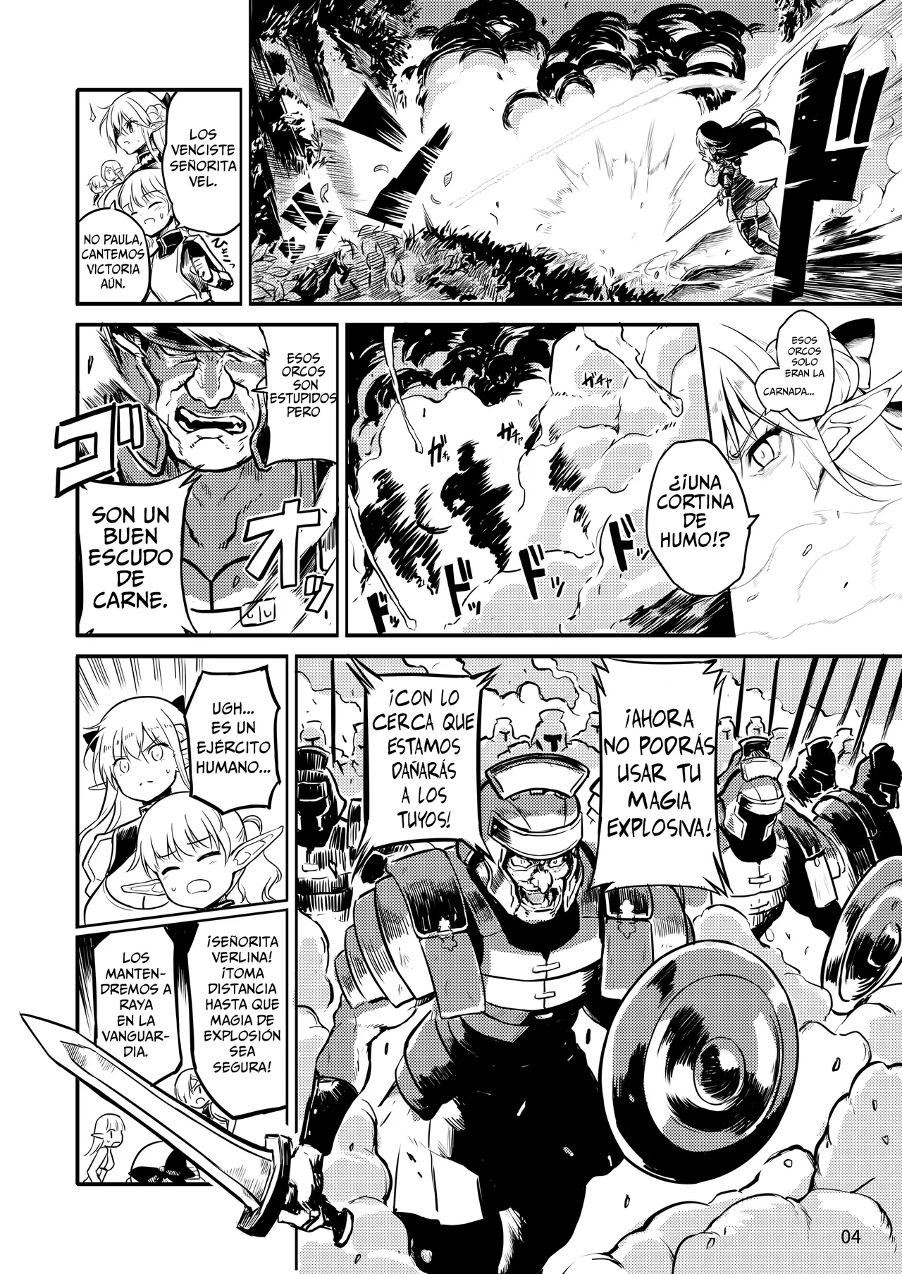 [Efuya (Messy)] Futanari Elf Onna Kishi Verina Ryojoku Sakusei Kangoku [Spanish] [Decensored] [Digital] Bildnummer 4