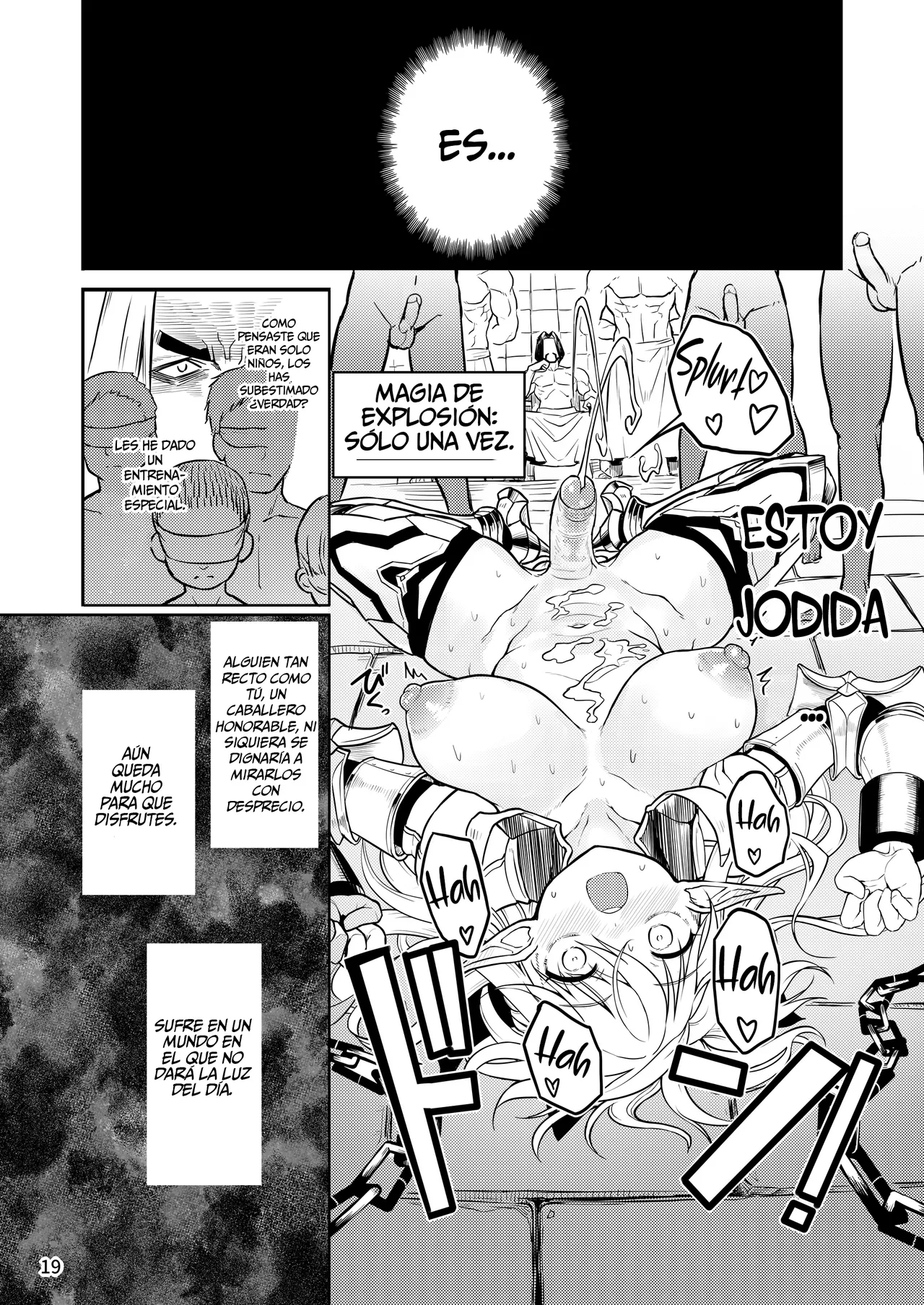 [Efuya (Messy)] Futanari Elf Onna Kishi Verina Ryojoku Sakusei Kangoku [Spanish] [Decensored] [Digital] Bildnummer 19