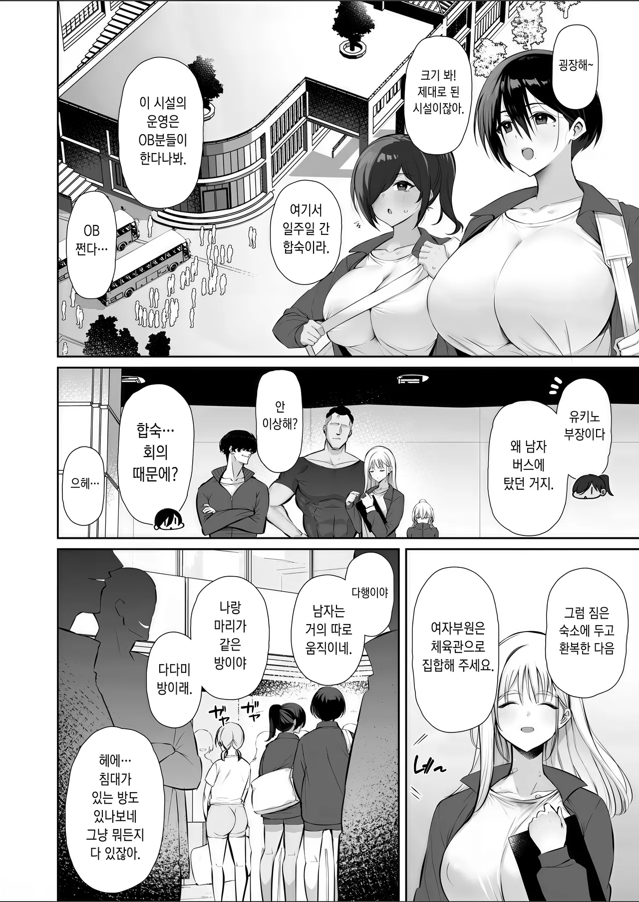 [Torinosu (Shingo.)] Mitsu Kan Gasshuku ~Danshi Buin no Gohoubi Mesu Onaho~ | 밀간합숙 ~남자부원의 포상암컷오나홀~ [Korean] 6eme image