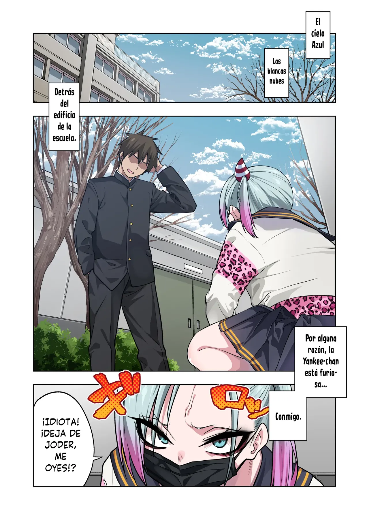 [Gujira 4 Gou (Gujira)] Tsuntsun Yankee-chan wa Yowayowa Chikubi o Ijireba Kekkou Nandemo Yarasete Kureru 3｜La Yankke que te Dejará Hacer Casi Cualquier Cosa Si Juegas con Sus Pezones Sensibles 3 [Spanish] [Traductor X] numero di immagine  2