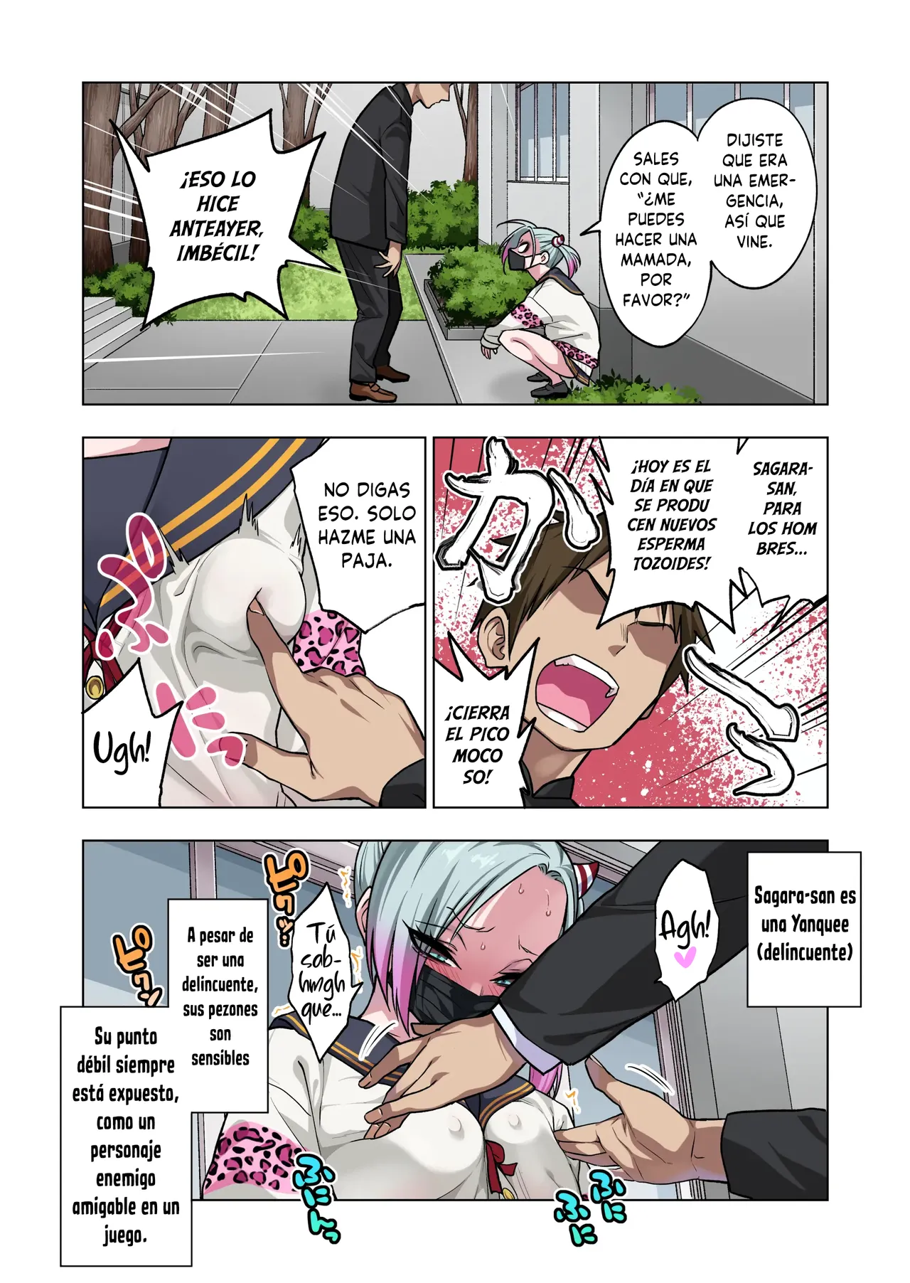 [Gujira 4 Gou (Gujira)] Tsuntsun Yankee-chan wa Yowayowa Chikubi o Ijireba Kekkou Nandemo Yarasete Kureru 3｜La Yankke que te Dejará Hacer Casi Cualquier Cosa Si Juegas con Sus Pezones Sensibles 3 [Spanish] [Traductor X] numero di immagine  3