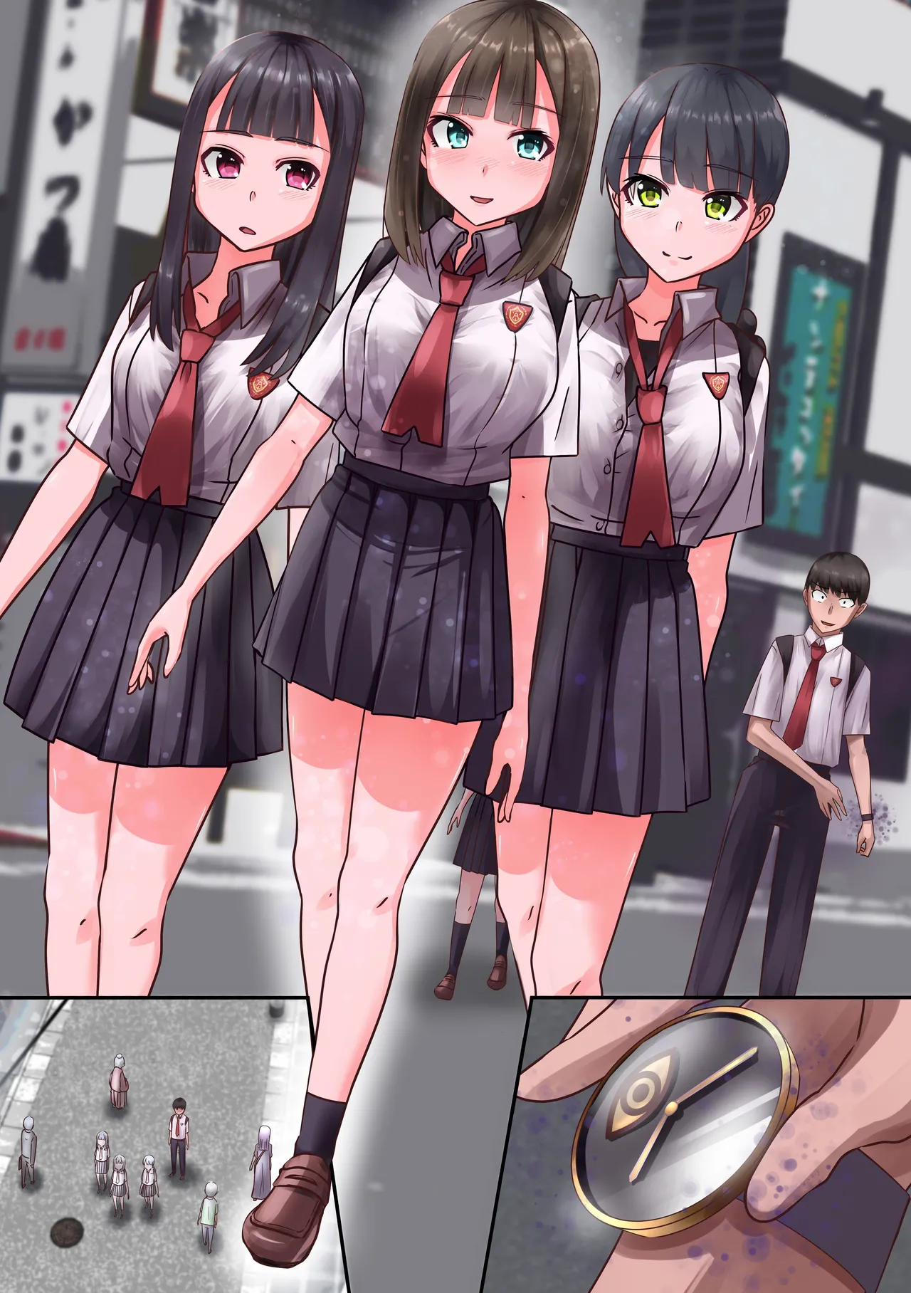 時間停止時計を貰ったので、とりあえず同級生とか風紀委員とかビッチの身体を無抵抗にして遊んでみた。 이미지 번호 26