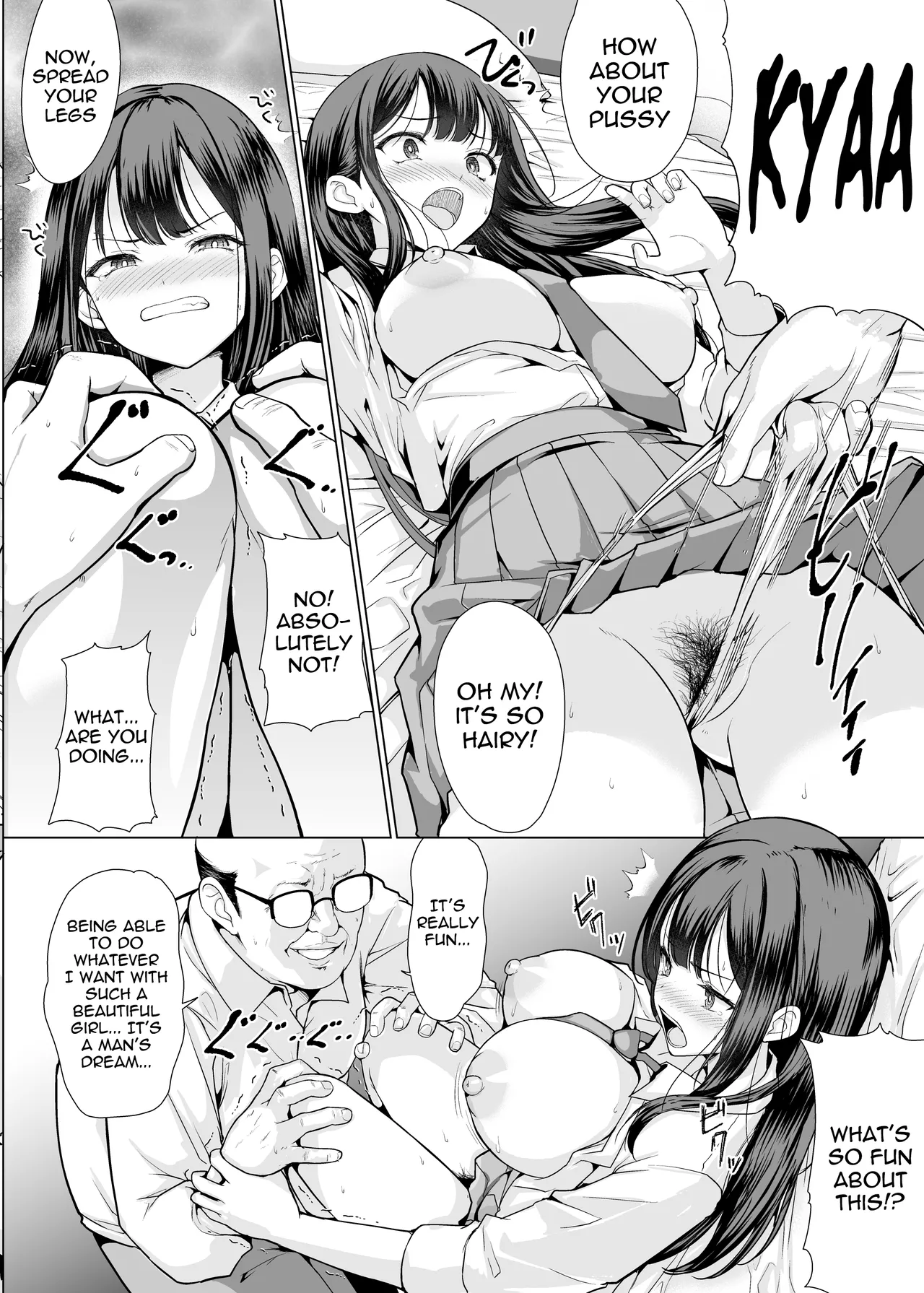 [An-Arc XXX (Hamo)] Kichiku na Oji-san-tachi ni Hamerarete | Fucked by cruel old men [English] [meganekun_tl] [Digital] numero di immagine  14