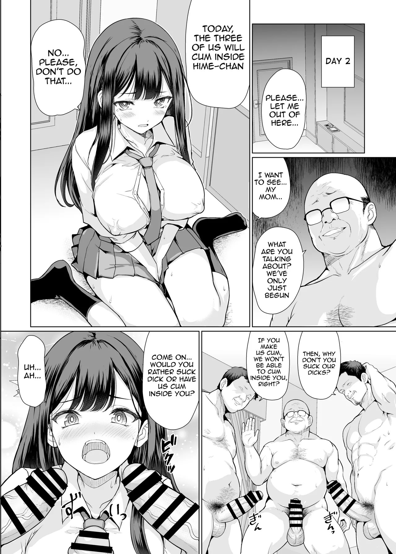 [An-Arc XXX (Hamo)] Kichiku na Oji-san-tachi ni Hamerarete | Fucked by cruel old men [English] [meganekun_tl] [Digital] numero di immagine  22