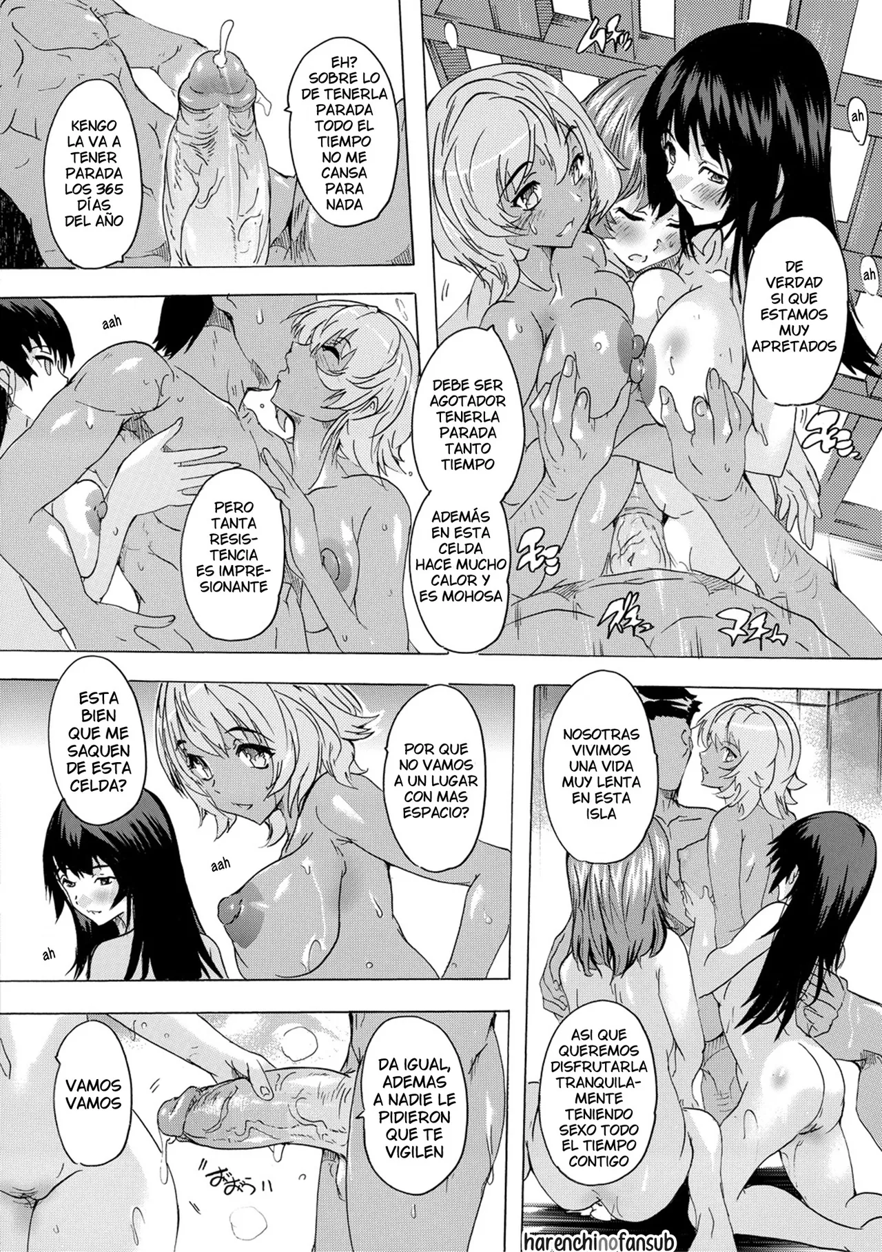 [Natsuka Q-ya] Saiin! Zenra-jima (Chap. 4) | Afrodisiaco! La Isla Nudista (Cap. 4) [Spanish] [Decensored][Digital][Harenchi no Fansub] 图片编号 16