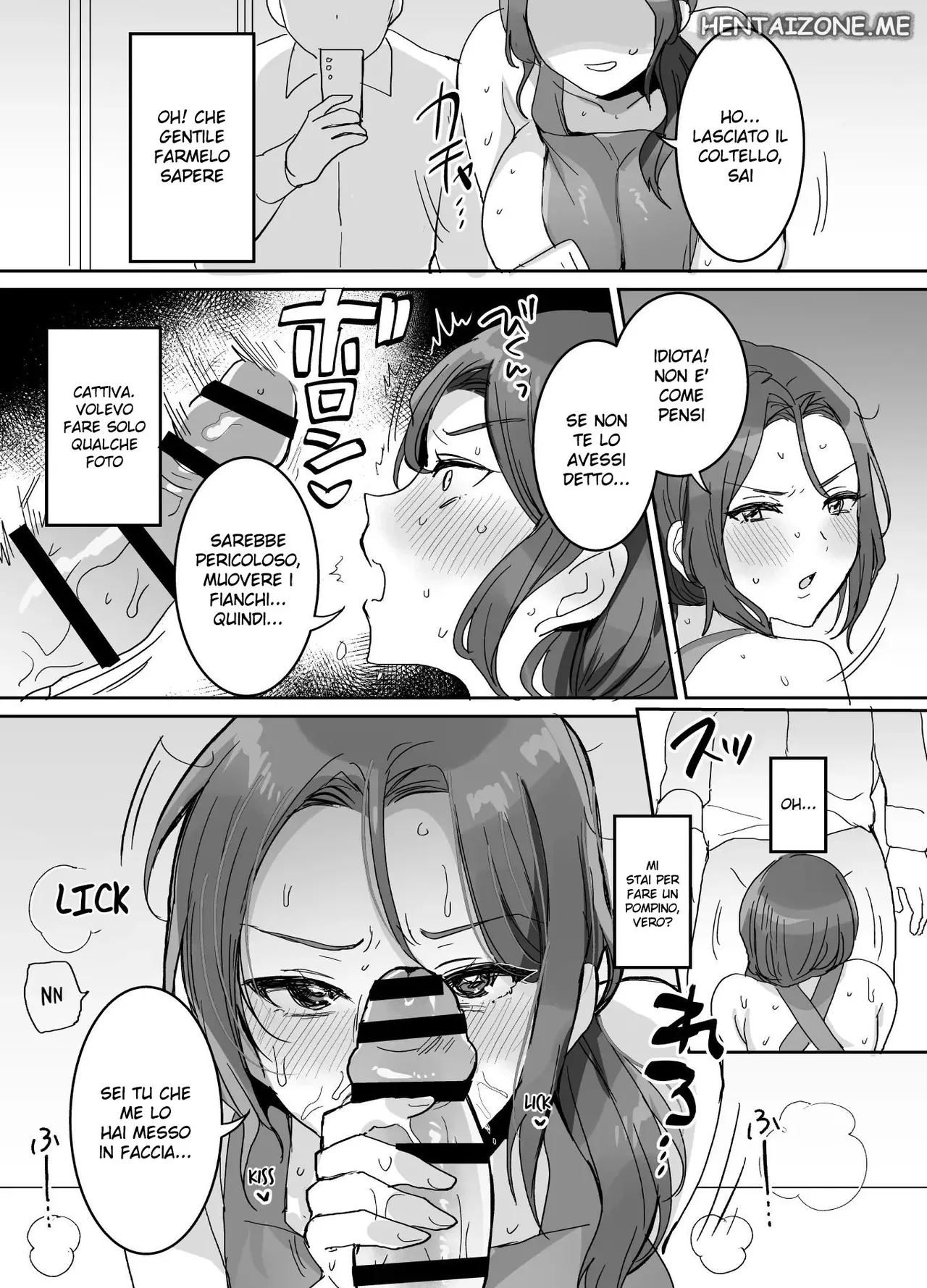 [Meimeiko (Meisuke)] Okotteiru You ni Miete Nandemo Iu Koto Kiite Kureru Ore no Oku-san | Una Moglie Obbediente [Italian] image number 11