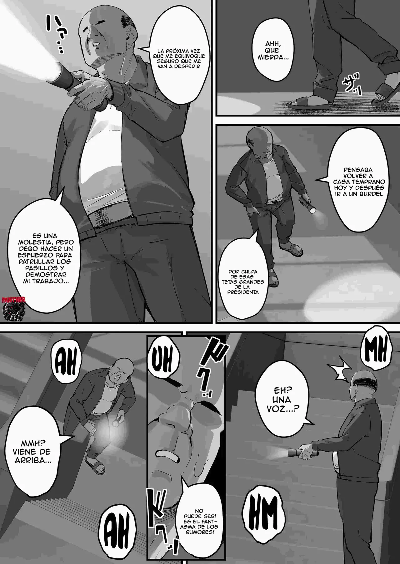 [Baku-π-dou (Kuchi VE)] Dosukebe Seito Kaichou Do-Hentai na Seito Kaichou wa Youmuin no Nikubenki | La presidenta pervertida del consejo estudiantil es la esclava sexual del conserje [Spanish] [Panther Scan] imagen número 18