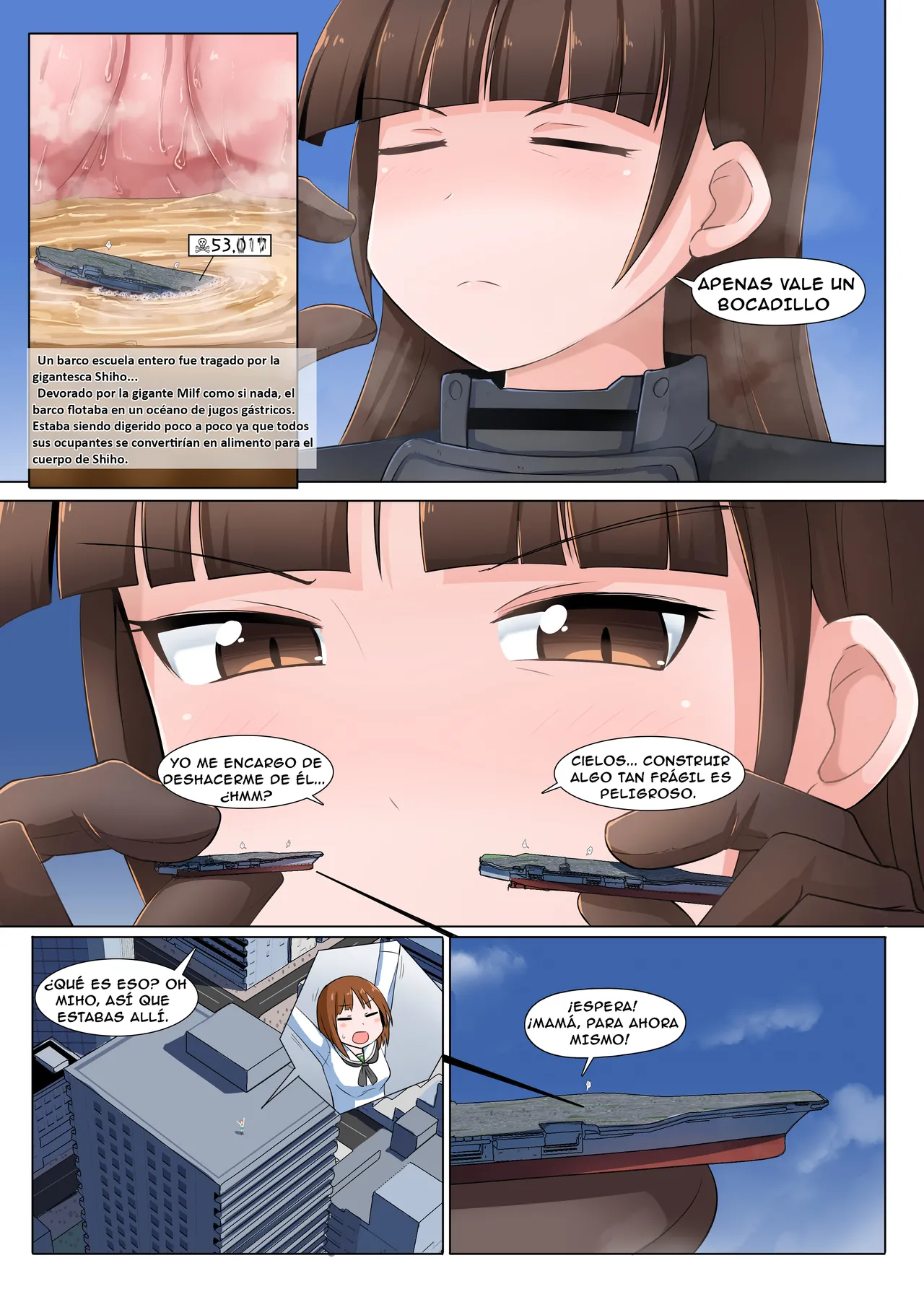 [Ochikonium (Terada Ochiko)] Giga Shiporin (Girls und Panzer) [Spanish] image number 8