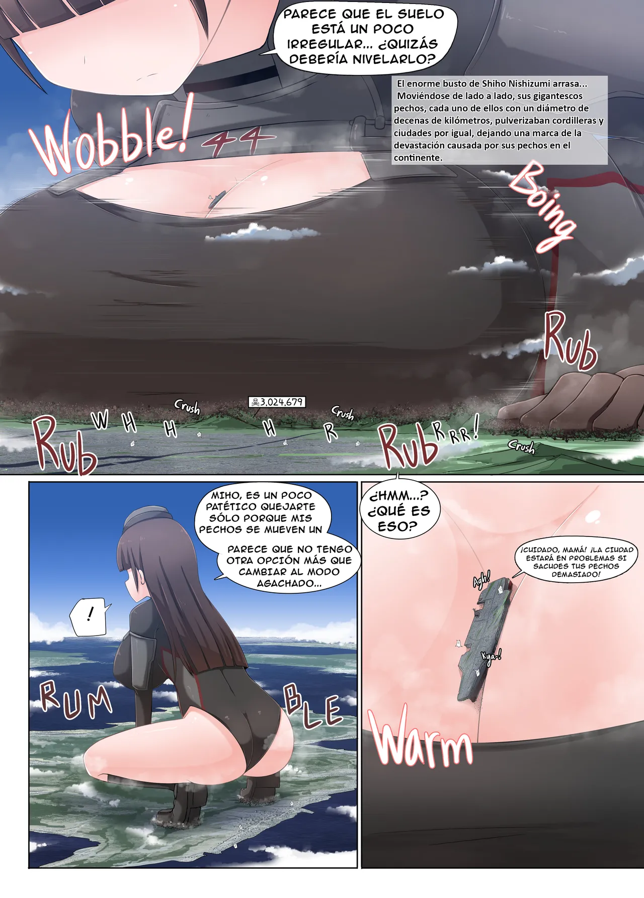 [Ochikonium (Terada Ochiko)] Giga Shiporin (Girls und Panzer) [Spanish] image number 12