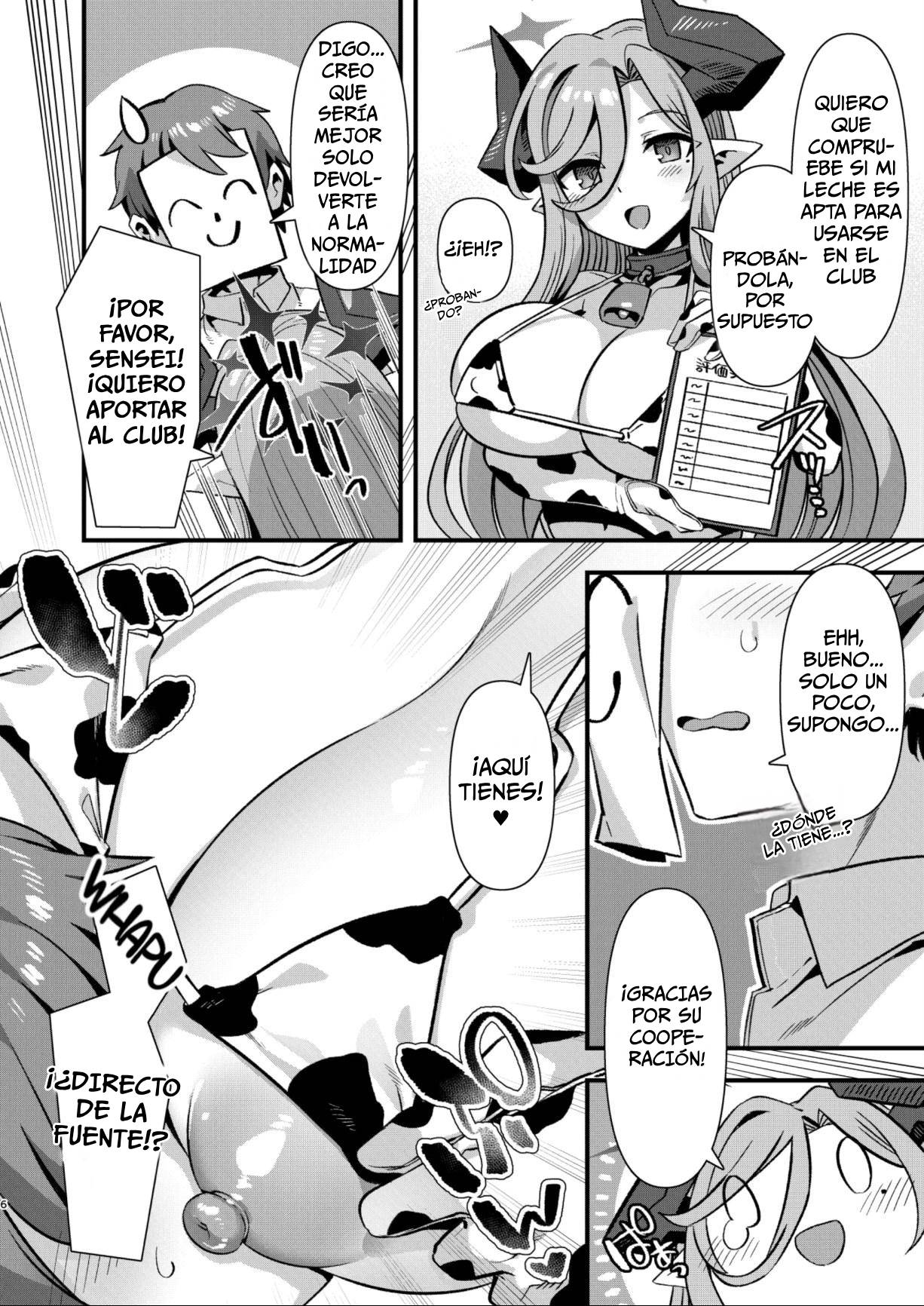 [Harigane Shinshi Doumei (Harigane Shinshi)] Gehenna Gakuen Kyuushoku-bu Ushimaki Nyuugyou｜Gehenna Gakuen Club de Almuerzos Escolares La Leche de Ushimaki (Blue Archive) [Spanish] [ZeriiFawny Scan] [Digital] numero di immagine  5