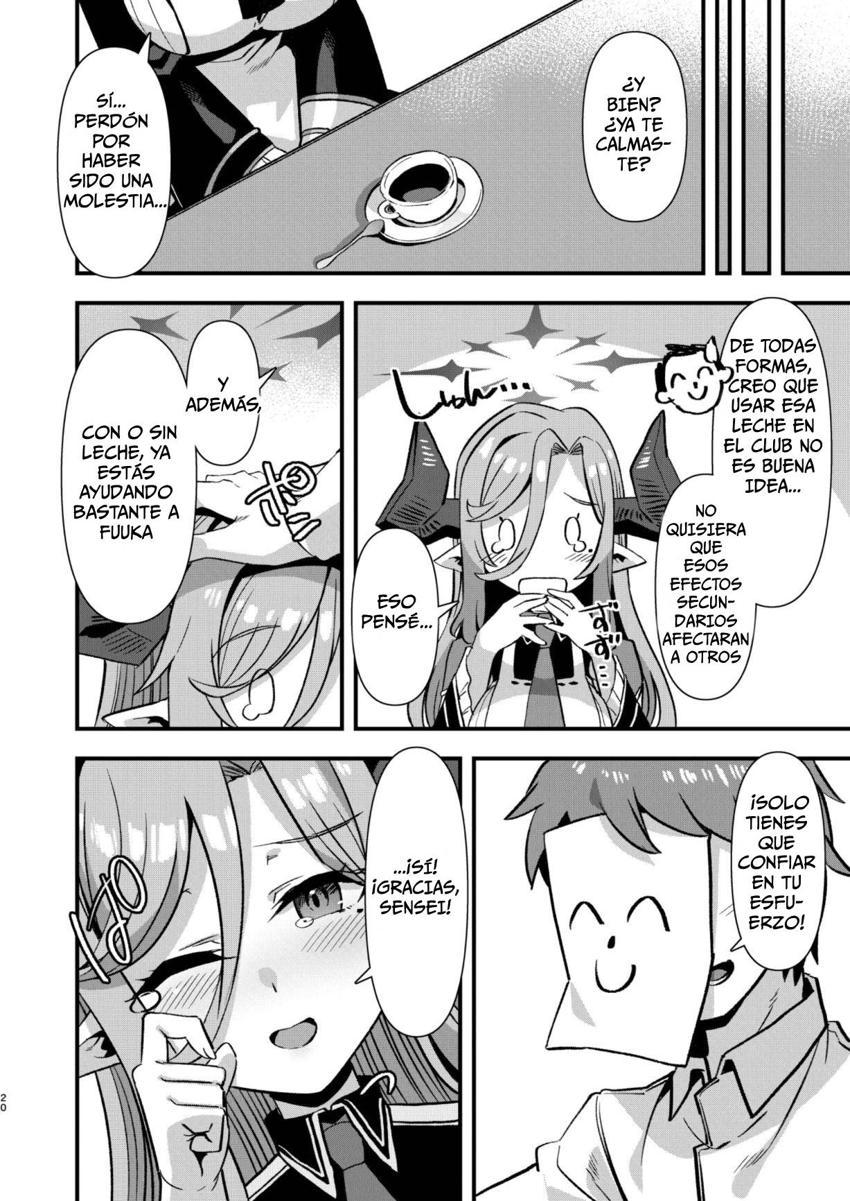 [Harigane Shinshi Doumei (Harigane Shinshi)] Gehenna Gakuen Kyuushoku-bu Ushimaki Nyuugyou｜Gehenna Gakuen Club de Almuerzos Escolares La Leche de Ushimaki (Blue Archive) [Spanish] [ZeriiFawny Scan] [Digital] numero di immagine  19