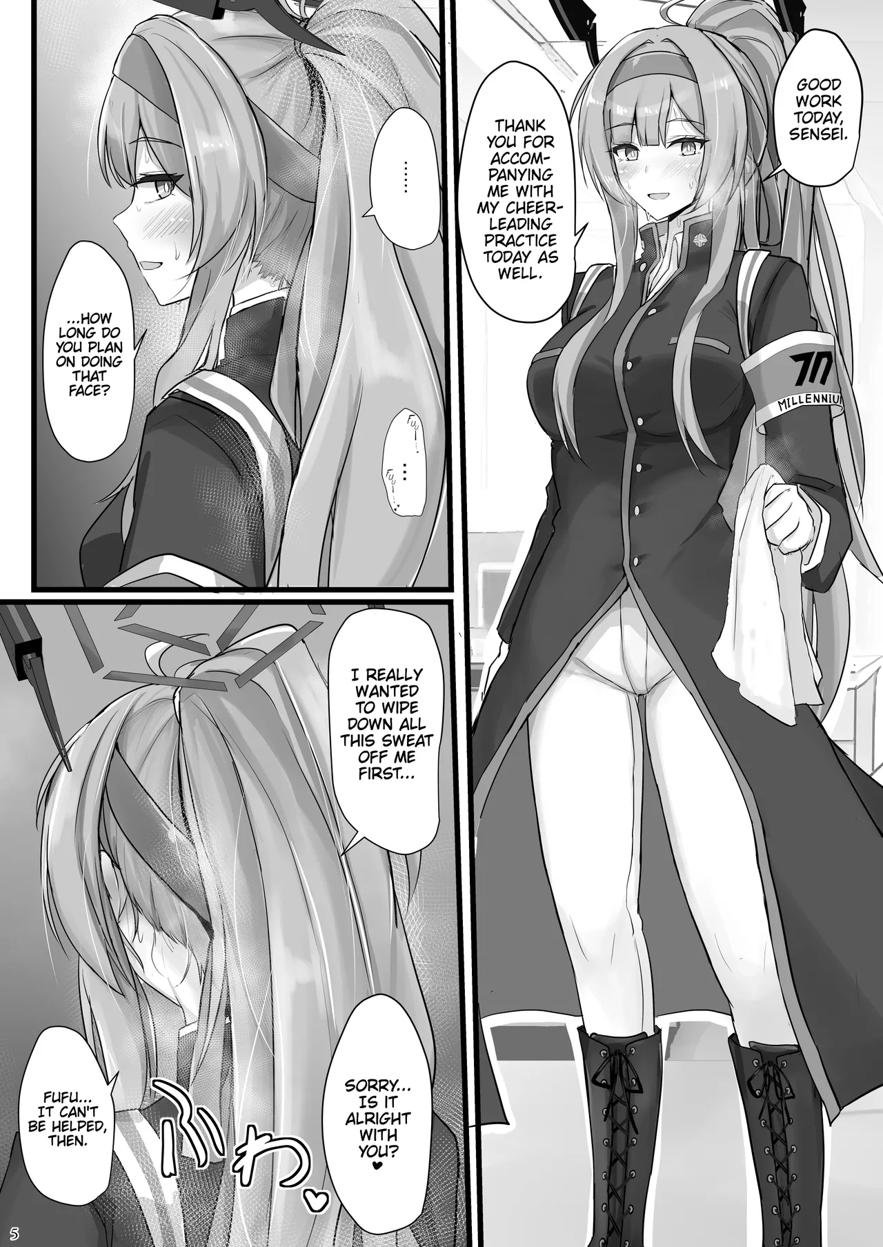 [Hakuginmokusei (Poshi)] Shiraishi Utaha ni Ouen Saretai | I Want To Be Cheered On By Shiraishi Utaha (Blue Archive) (C&C Scans) [English] [Digital] 图片编号 4