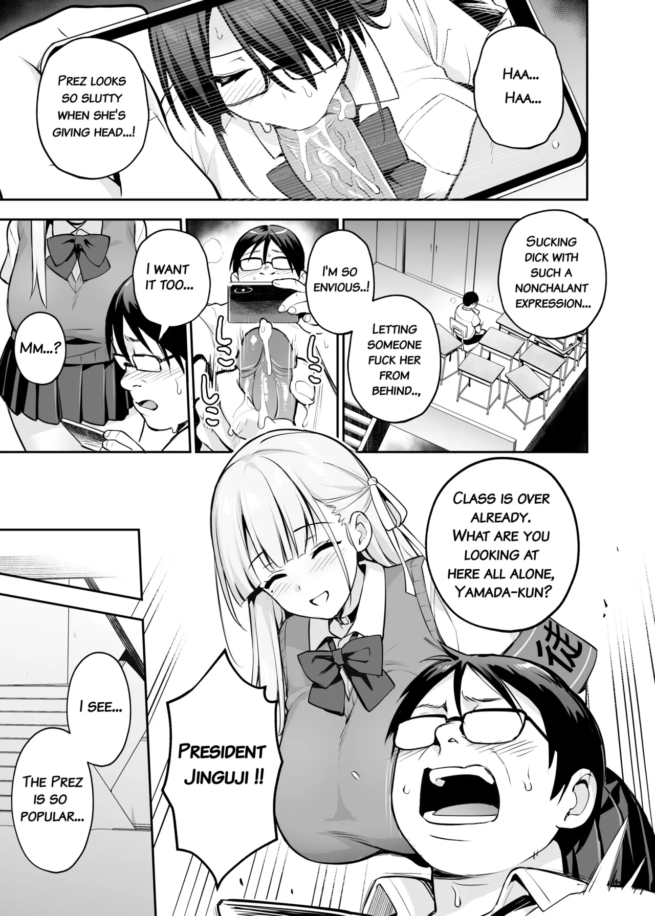 [TRY] Akogare no Seitokaichou ga Kyonyuu Sugiru Ken 2 | About the Beloved Student President's Huge Tits 2 [English] image number 26