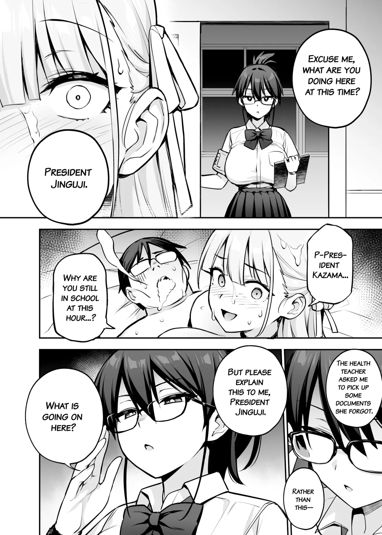 [TRY] Akogare no Seitokaichou ga Kyonyuu Sugiru Ken 2 | About the Beloved Student President's Huge Tits 2 [English] image number 37