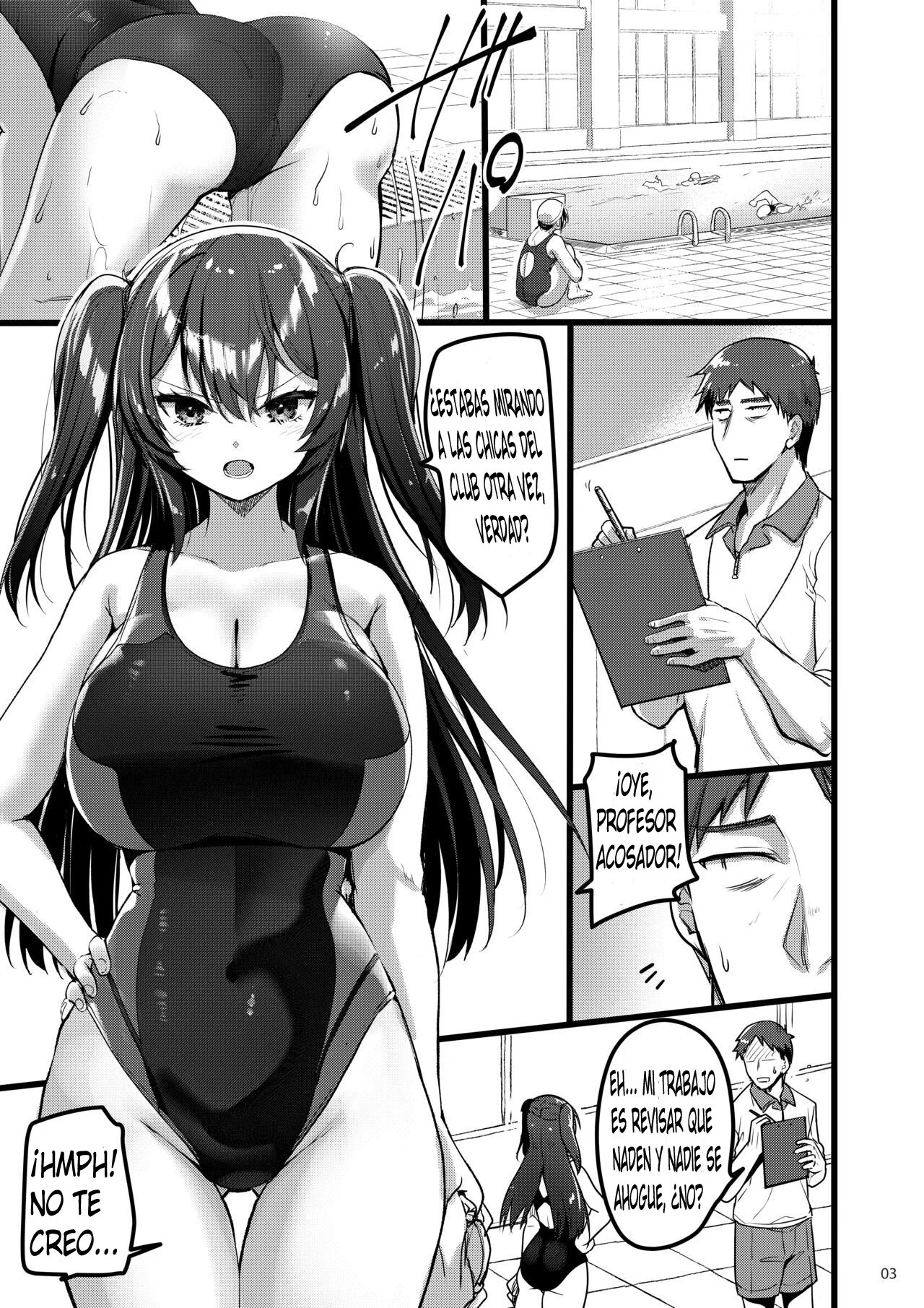 [65535th Avenue. (Akahito)] Jibun ni dake Atari ga Tsuyoi Seito ni Saiminjutsu o Kaketa Hanashi｜La Historia de Cómo Hipnoticé a una Estudiante que sólo era Mala Conmigo [Spanish] [Hamsterballs] [Digital] image number 2