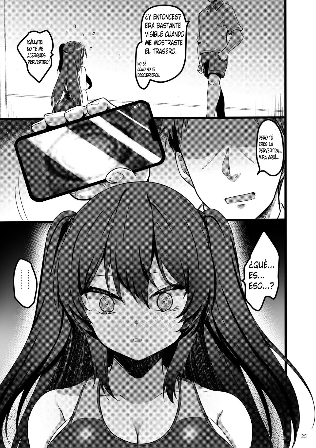 [65535th Avenue. (Akahito)] Jibun ni dake Atari ga Tsuyoi Seito ni Saiminjutsu o Kaketa Hanashi｜La Historia de Cómo Hipnoticé a una Estudiante que sólo era Mala Conmigo [Spanish] [Hamsterballs] [Digital] image number 24