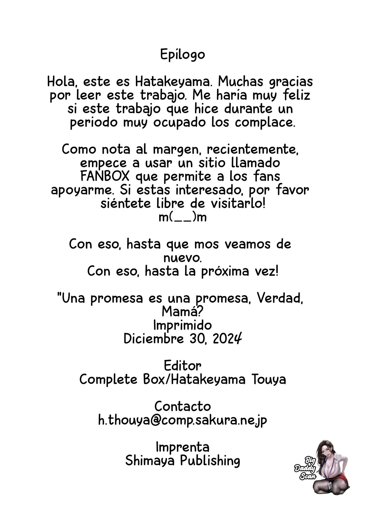 [Complete Box (Hatakeyama Tohya)] Kaa-san, Yakusoku wa Yakusoku da yo ne?｜Una Promesa Es Una Promesa, ¿Verdad, Mamá？[Español] [BigDaddy Scan] [Digital] изображение № 25