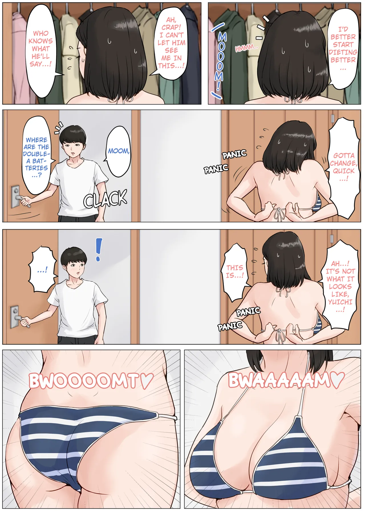 [Horsetail] Kaa-san Janakya Dame Nanda!! 3 ~Natsuyasumi Zenpen~ | Mother and No Other!! 3 ~Summer Holiday First Part~ [With transparency] [English] Bildnummer 28