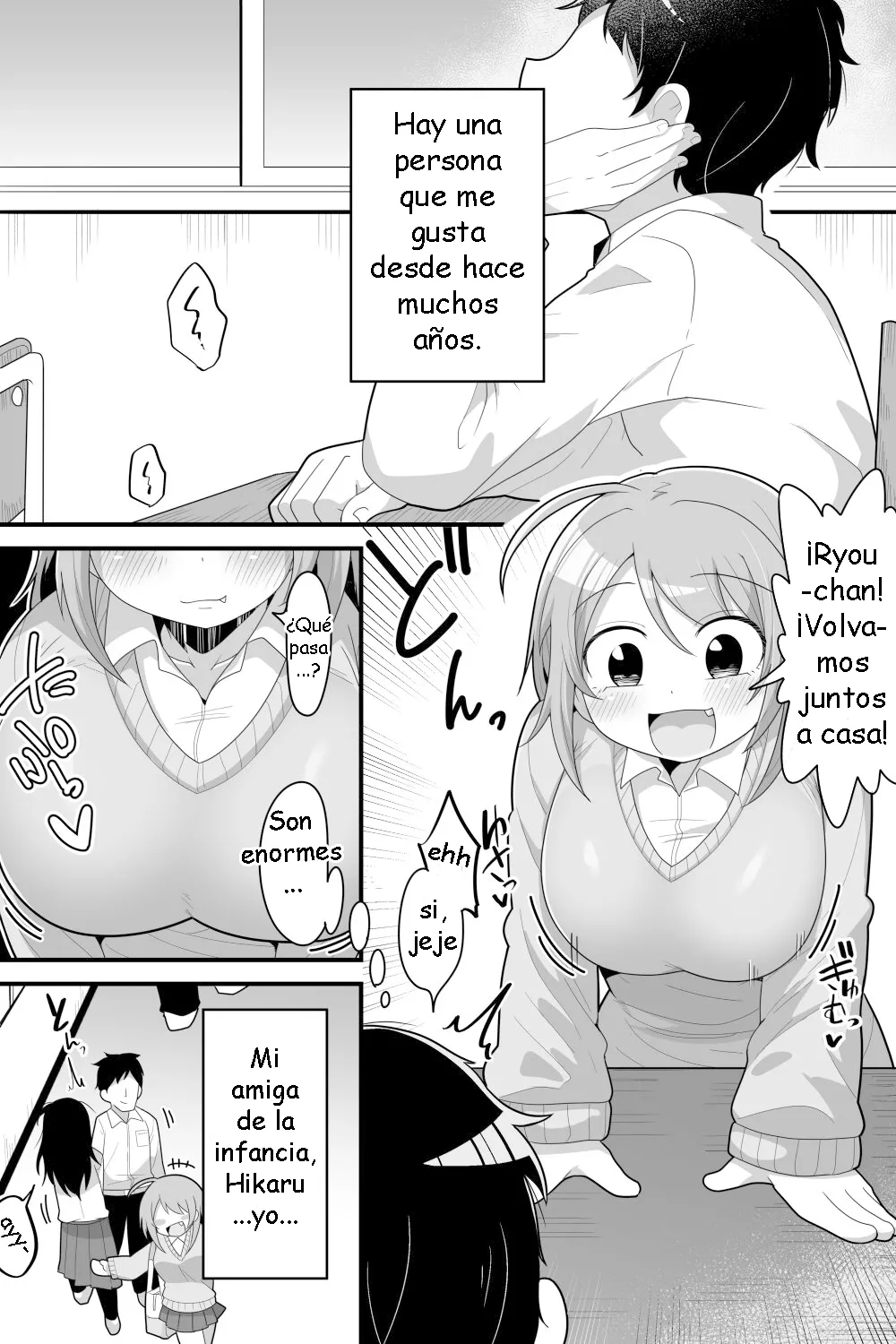 [Dakkoku Kidoutai S.A.C (Dakkoku Jiro)] Futanari Nekura Onna ni Boku ga Ki ni Natteta Onnanoko-tachi o Kyokon Chinpo de Netorareru Hanashi [Spanish] [Sakilovex] image number 2