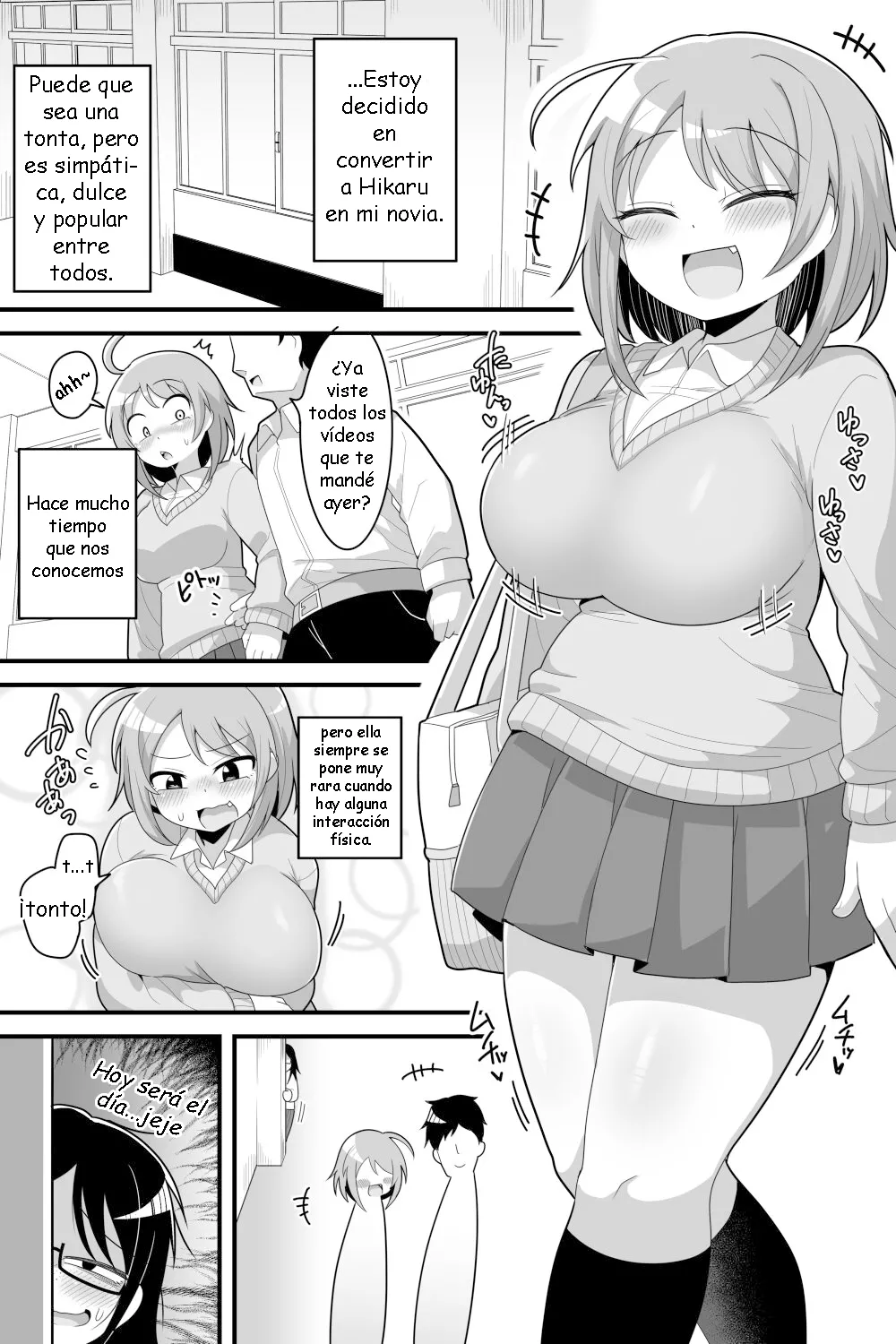 [Dakkoku Kidoutai S.A.C (Dakkoku Jiro)] Futanari Nekura Onna ni Boku ga Ki ni Natteta Onnanoko-tachi o Kyokon Chinpo de Netorareru Hanashi [Spanish] [Sakilovex] image number 4