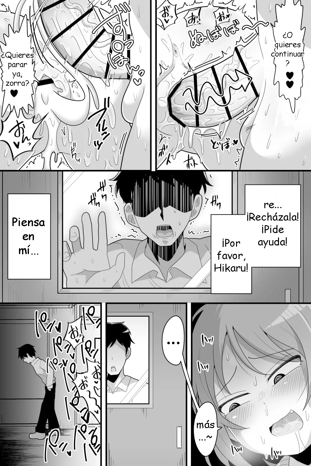 [Dakkoku Kidoutai S.A.C (Dakkoku Jiro)] Futanari Nekura Onna ni Boku ga Ki ni Natteta Onnanoko-tachi o Kyokon Chinpo de Netorareru Hanashi [Spanish] [Sakilovex] image number 15