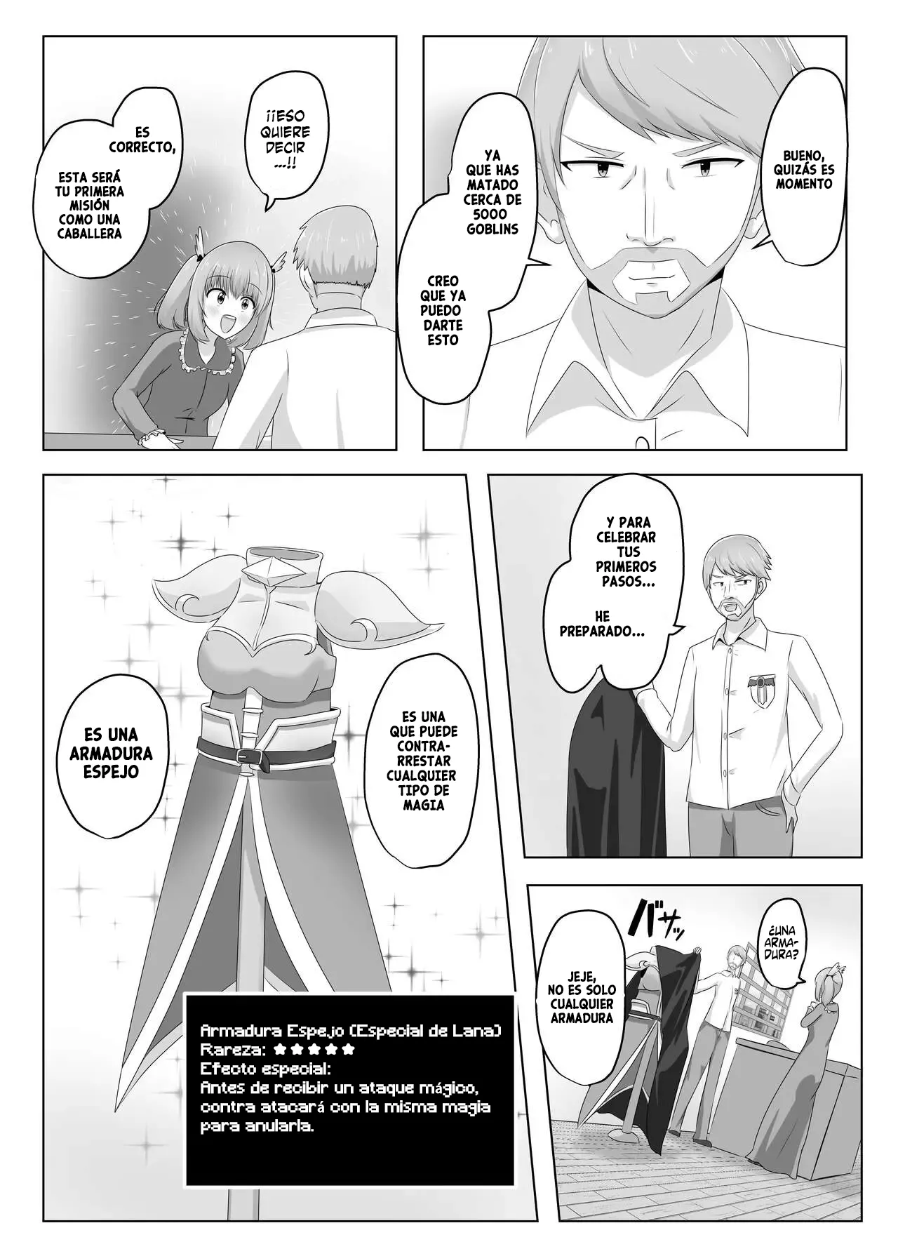 [C Hange (hangesho)] La Caballero que perdió todo a mano de los Goblins [Spanish] изображение № 4