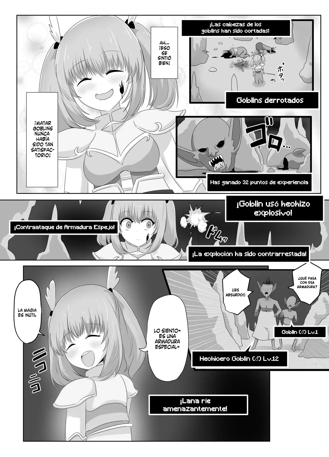 [C Hange (hangesho)] La Caballero que perdió todo a mano de los Goblins [Spanish] изображение № 9