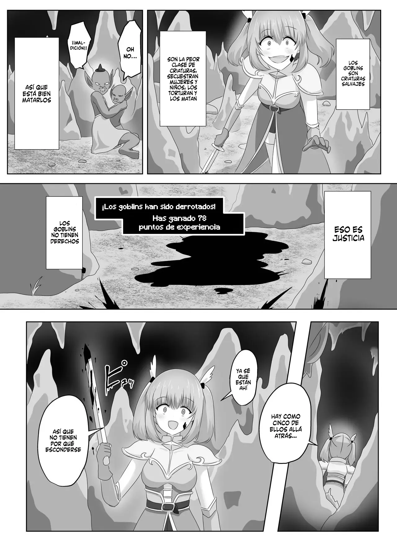 [C Hange (hangesho)] La Caballero que perdió todo a mano de los Goblins [Spanish] изображение № 10