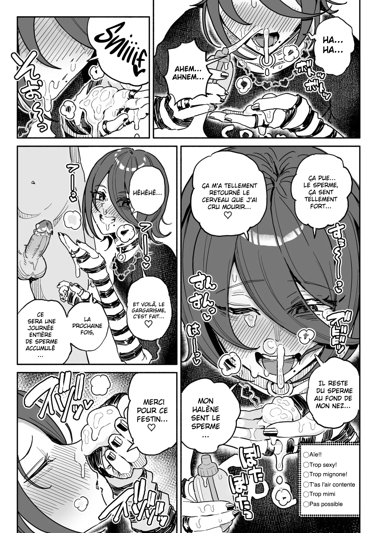 [Chiratsuki Silhouette (Yuuki Fuumi)] Chin Kagi Kei Haishinsha Isshuukan Chinkasu Zamen Seikatsu | une streameuse obsédée par les bites a passé une semaine à manger du sperme et du smegma. [French] [pape245] [Decensored] numero di immagine  12