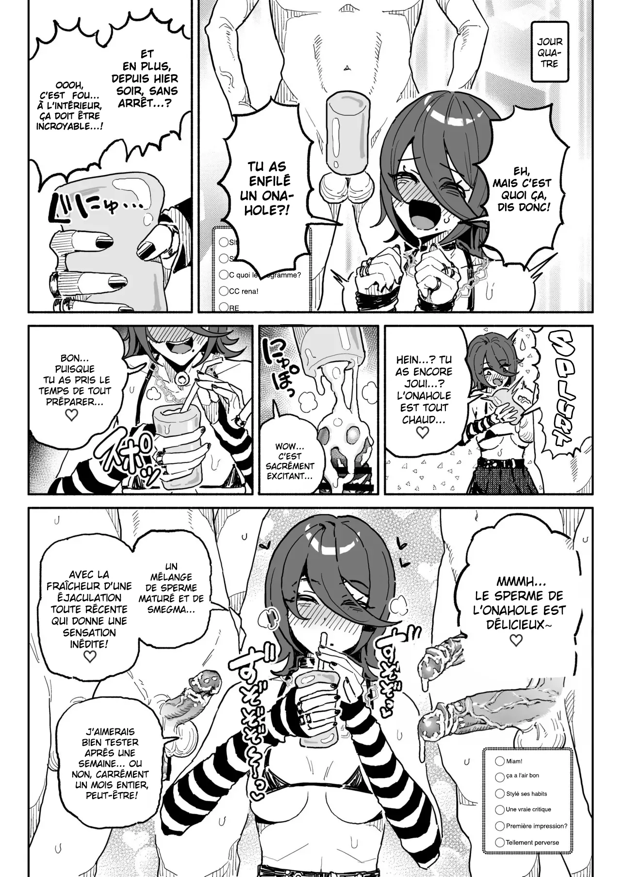 [Chiratsuki Silhouette (Yuuki Fuumi)] Chin Kagi Kei Haishinsha Isshuukan Chinkasu Zamen Seikatsu | une streameuse obsédée par les bites a passé une semaine à manger du sperme et du smegma. [French] [pape245] [Decensored] numero di immagine  14