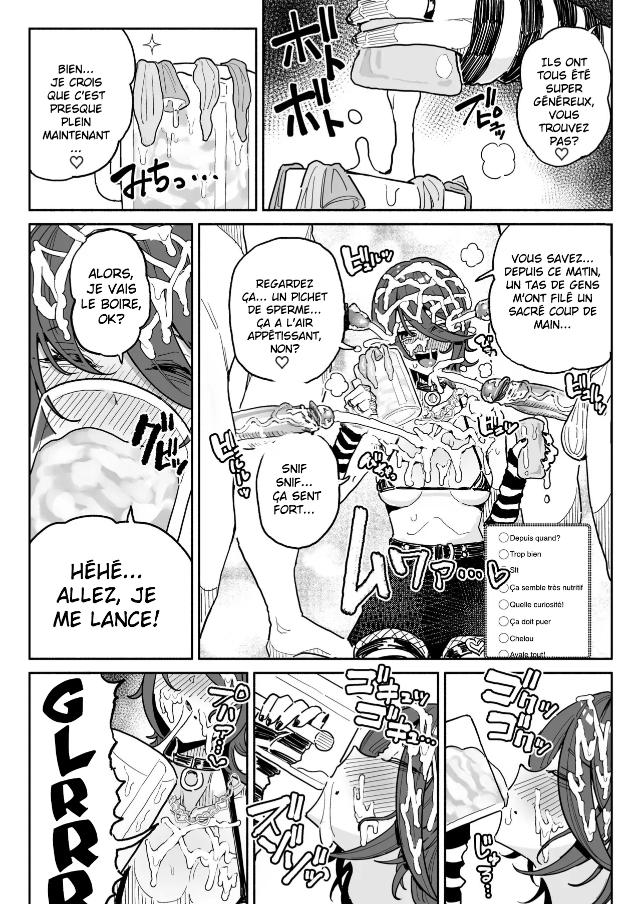 [Chiratsuki Silhouette (Yuuki Fuumi)] Chin Kagi Kei Haishinsha Isshuukan Chinkasu Zamen Seikatsu | une streameuse obsédée par les bites a passé une semaine à manger du sperme et du smegma. [French] [pape245] [Decensored] numero di immagine  16