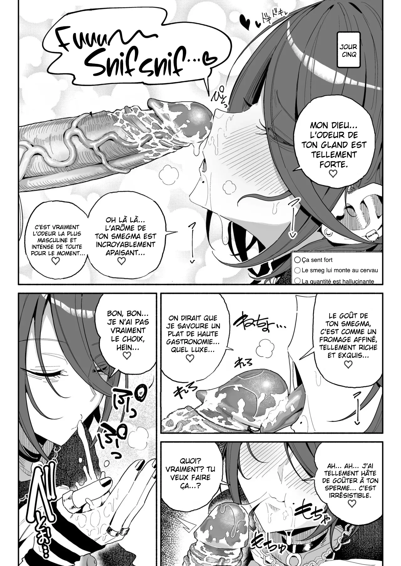 [Chiratsuki Silhouette (Yuuki Fuumi)] Chin Kagi Kei Haishinsha Isshuukan Chinkasu Zamen Seikatsu | une streameuse obsédée par les bites a passé une semaine à manger du sperme et du smegma. [French] [pape245] [Decensored] numero di immagine  18