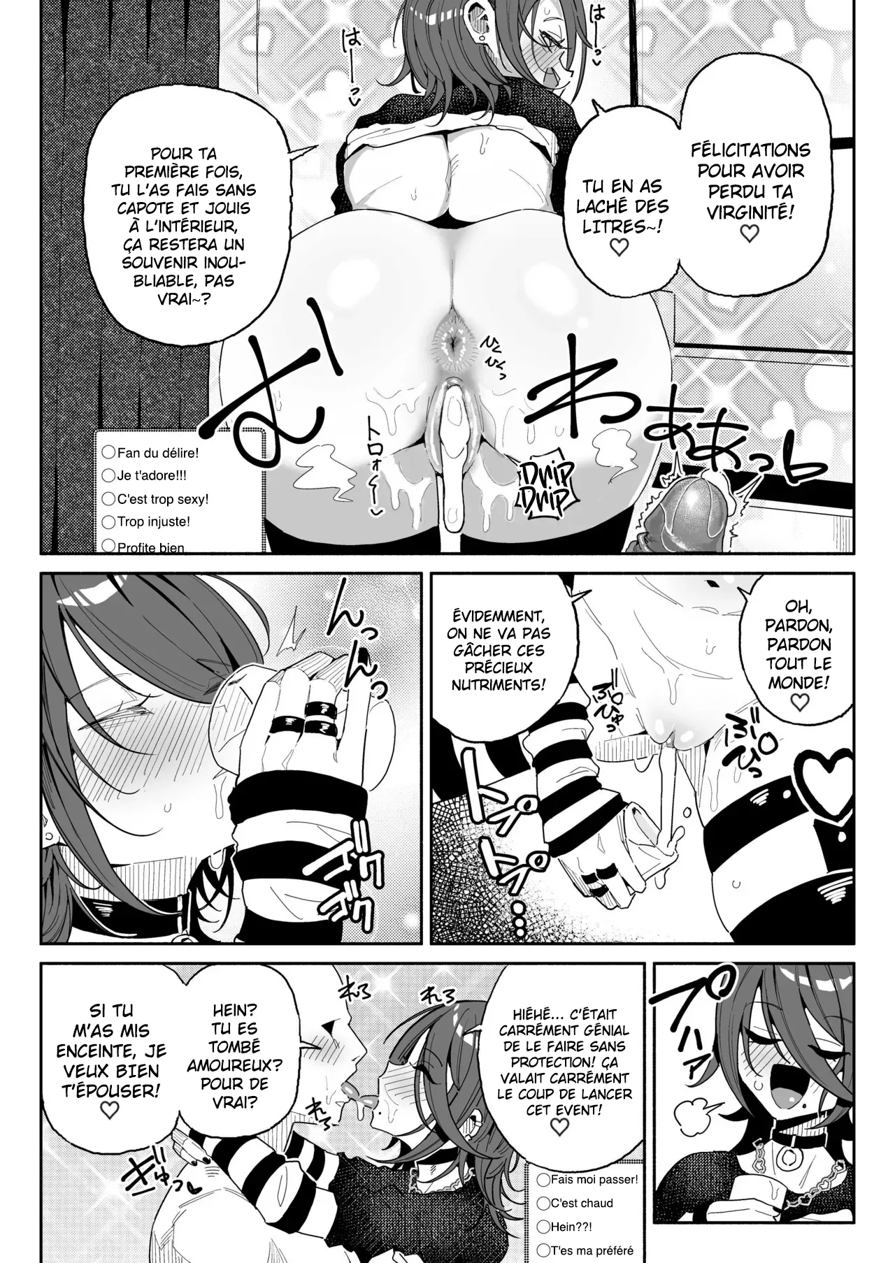 [Chiratsuki Silhouette (Yuuki Fuumi)] Chin Kagi Kei Haishinsha Isshuukan Chinkasu Zamen Seikatsu | une streameuse obsédée par les bites a passé une semaine à manger du sperme et du smegma. [French] [pape245] [Decensored] numero di immagine  21