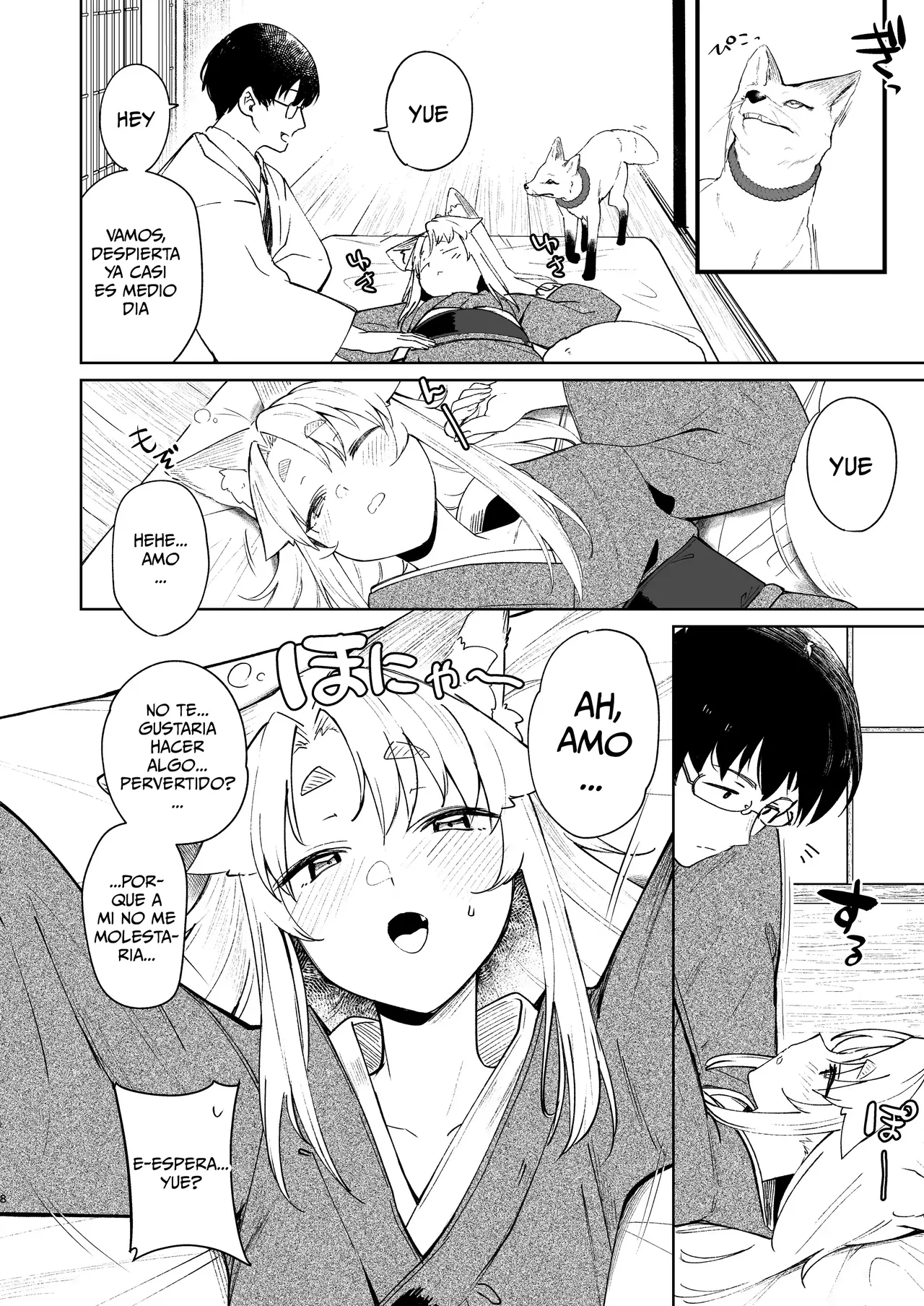 [Katamimi Headphone (Ariyoshi Gen)] Komagitsune no Yue San｜Yue, La Kitsune Guardiana 3 [Spanish] [Me Banearon x P3NDEJ0] [Digital] numero di immagine  7