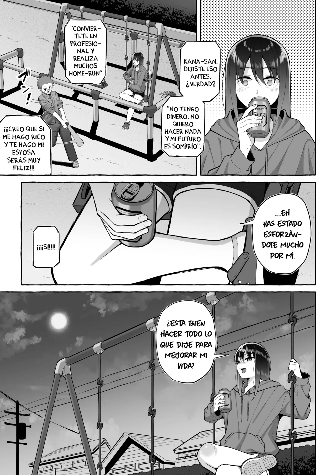 [Toshiue Onee-san Tengoku (Gyouza Teishoku)] Yopparai Nee-chan no Jinsei ga Kouten suru Koudou Henyou｜Una Nee-chan borracha le da color a su vida con una determinada declaración [Spanish] [La Legión Fantasma] 图片编号 18