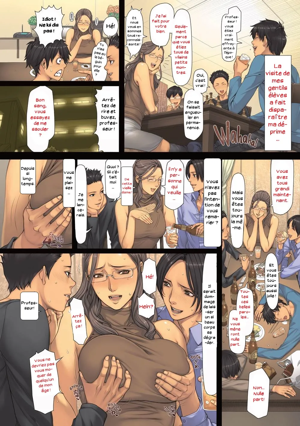 [Oda Non] Oshiego no Ongaeshi | The Students Appreciation (NON VIRGIN) [French] [Serviteur] [Decensored] [Digital] imagen número 2