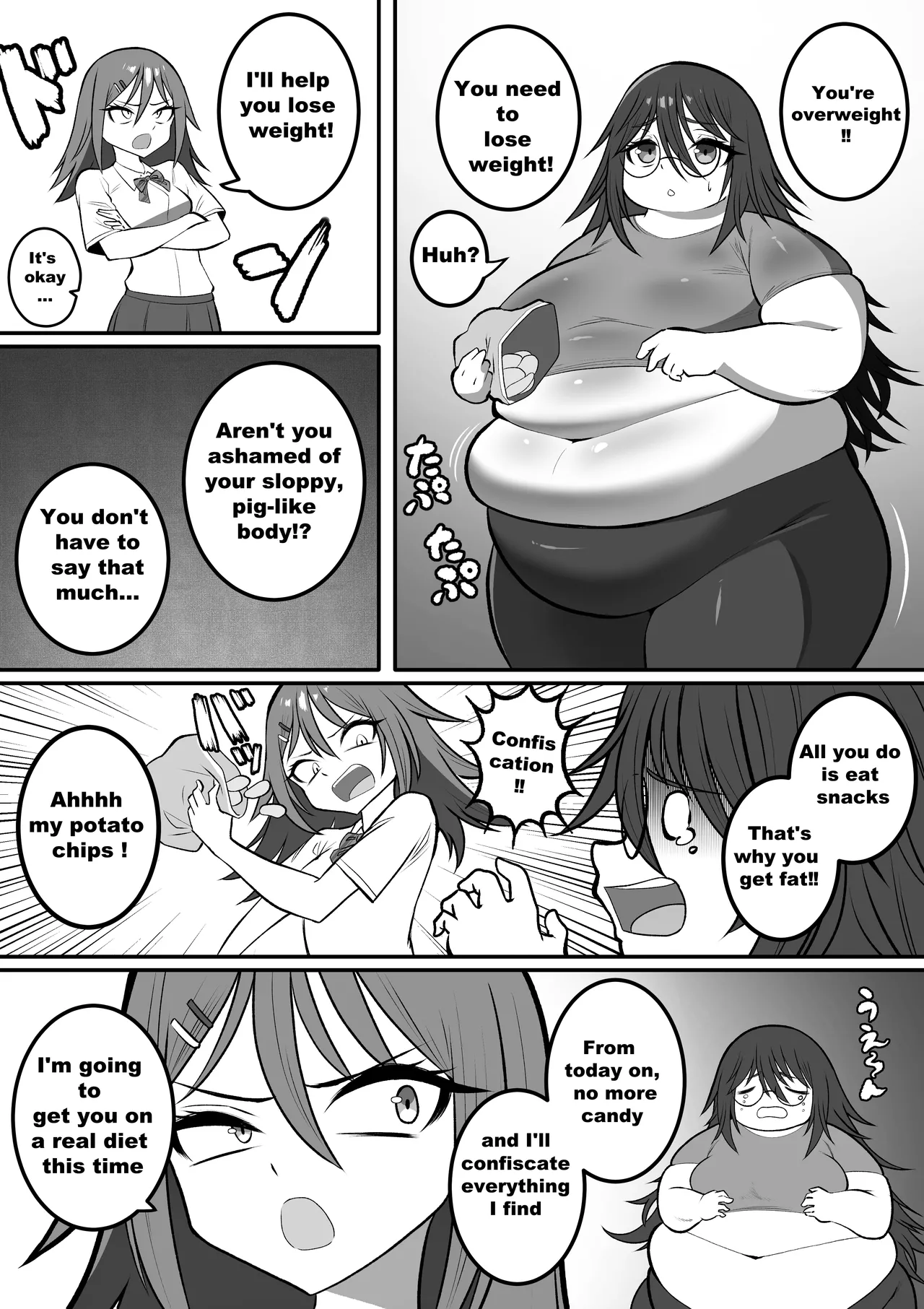 [ Kaiga ] SSBBW weight gain sisters [ Complete ] 图片编号 1