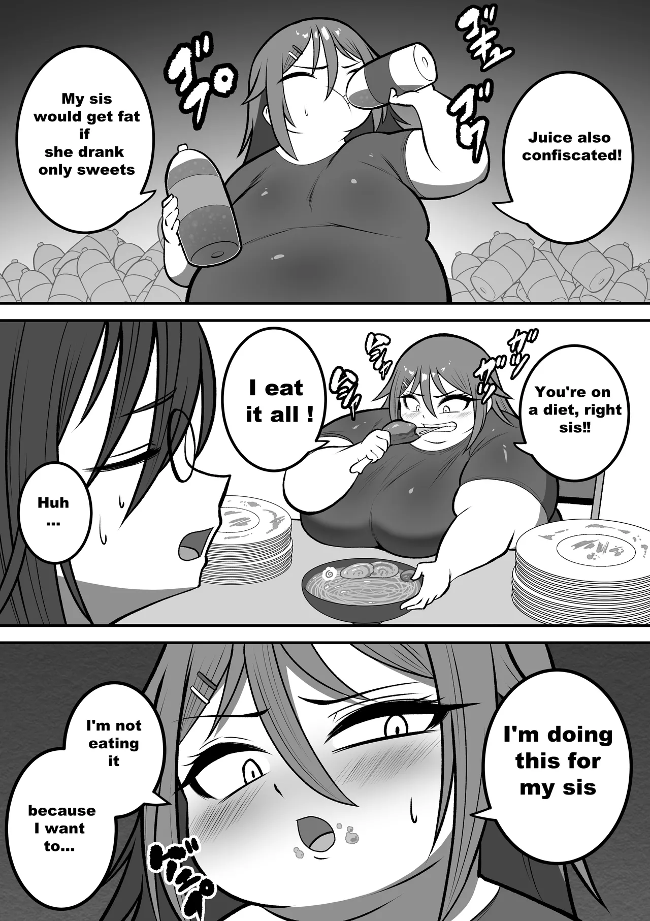 [ Kaiga ] SSBBW weight gain sisters [ Complete ] 图片编号 4